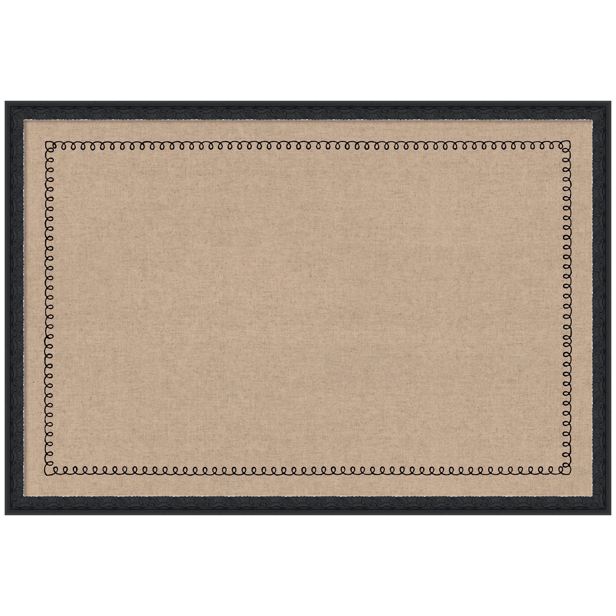 Pinboard Bethany Black 38x26 1