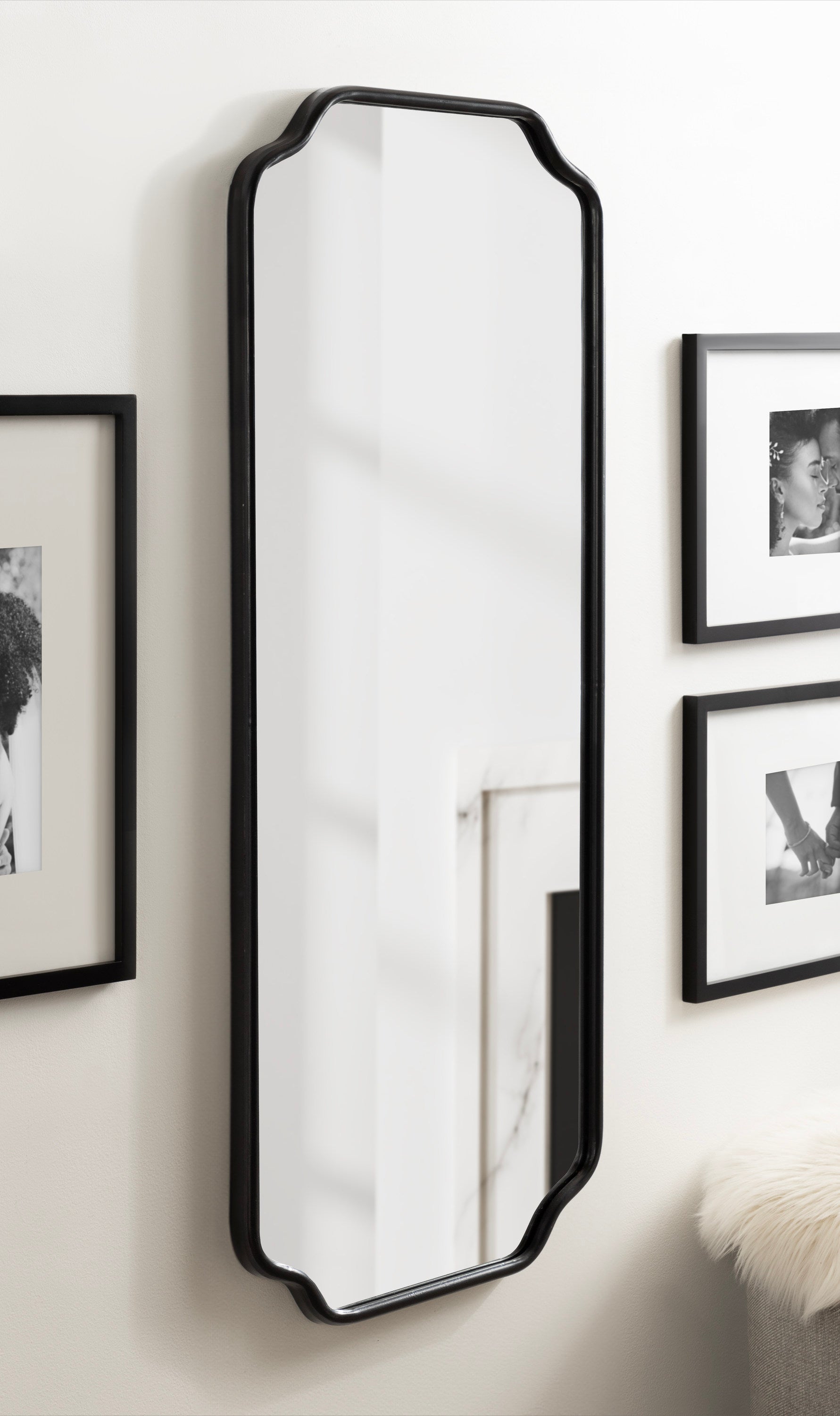 Full Length Mirror 18x48 Black 7