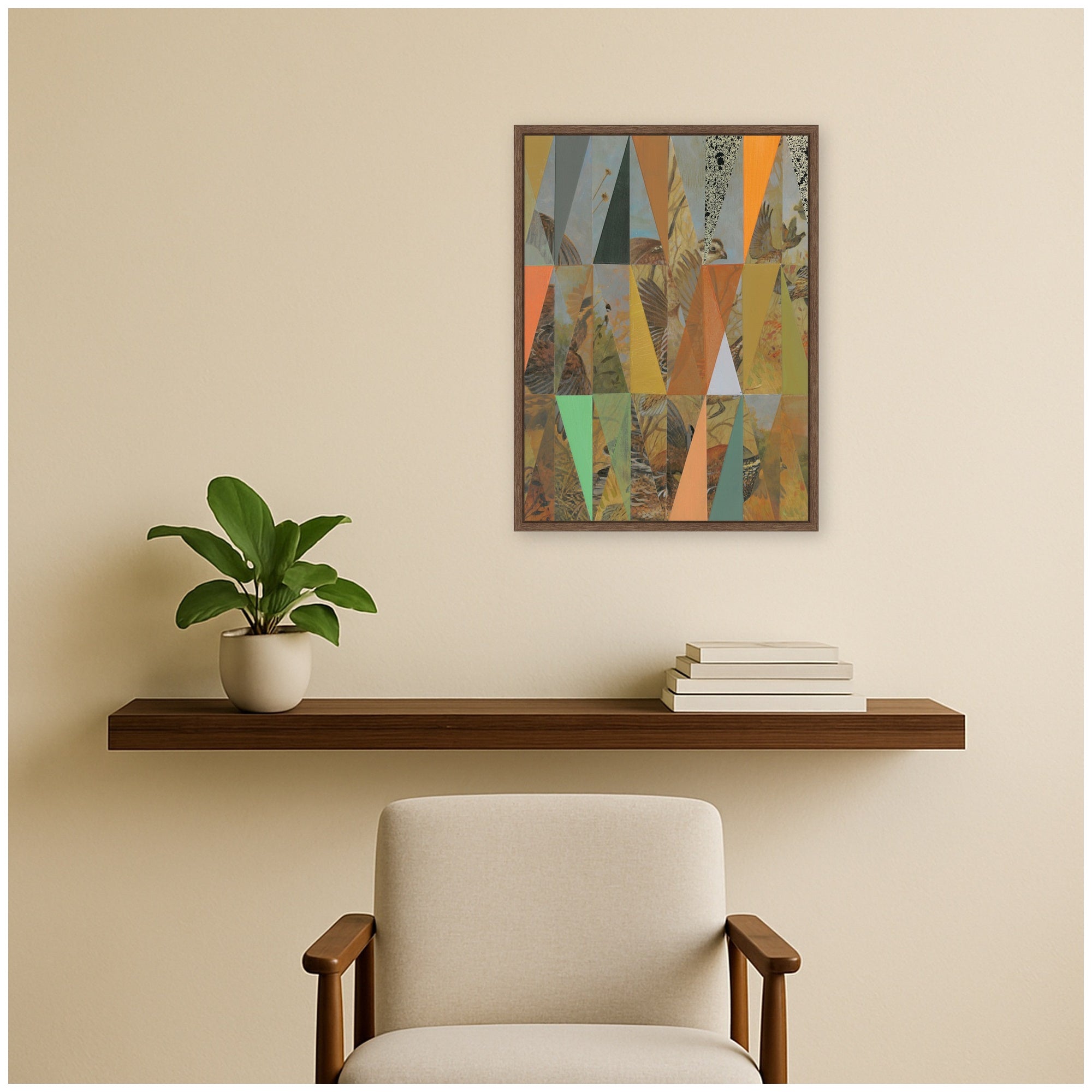 Framed Canvas 18x24 Sylvie Walnut 5