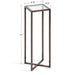 Side Table Clear Bronze 7x7x21 2