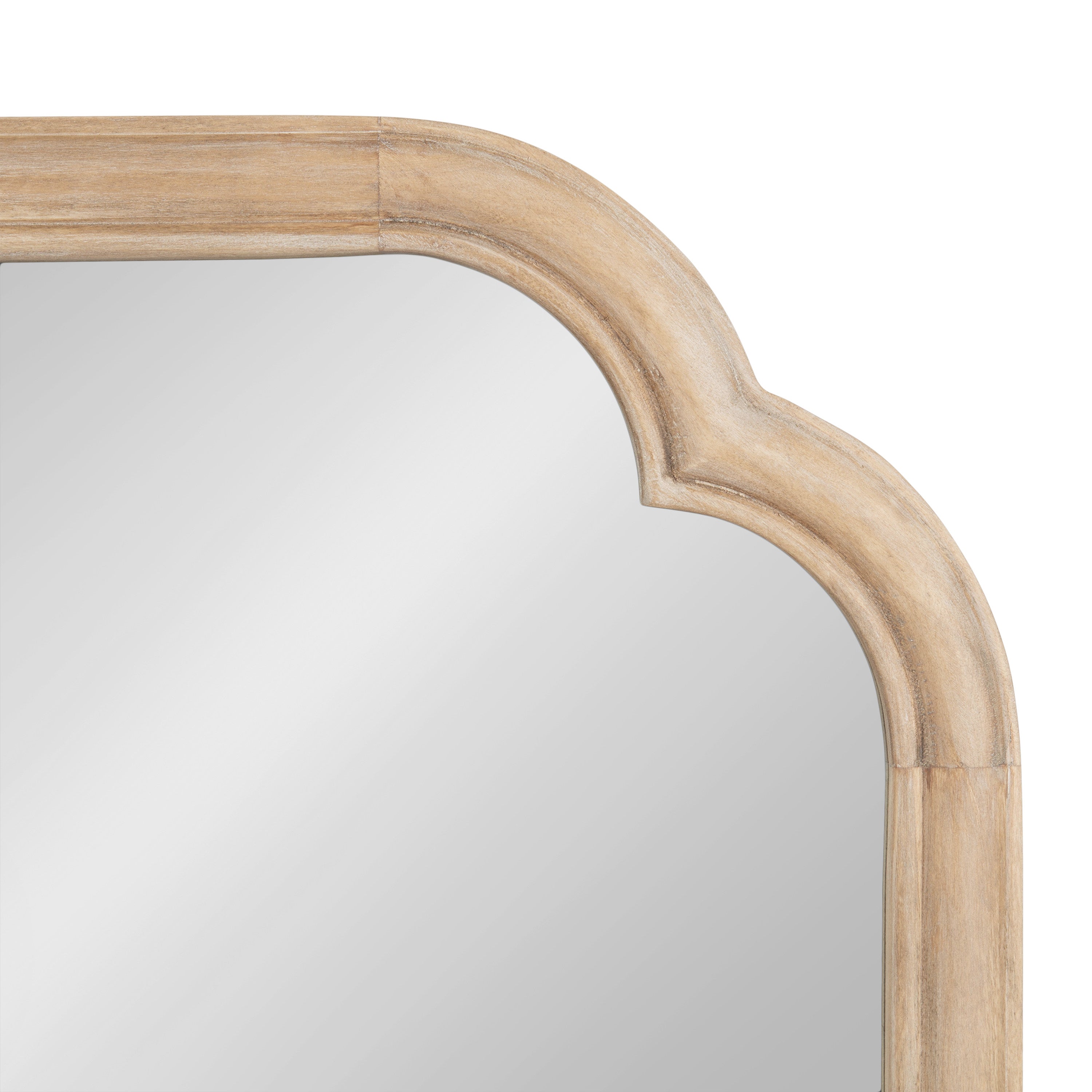 Scallop Mirror Natural Beige 24x36 3