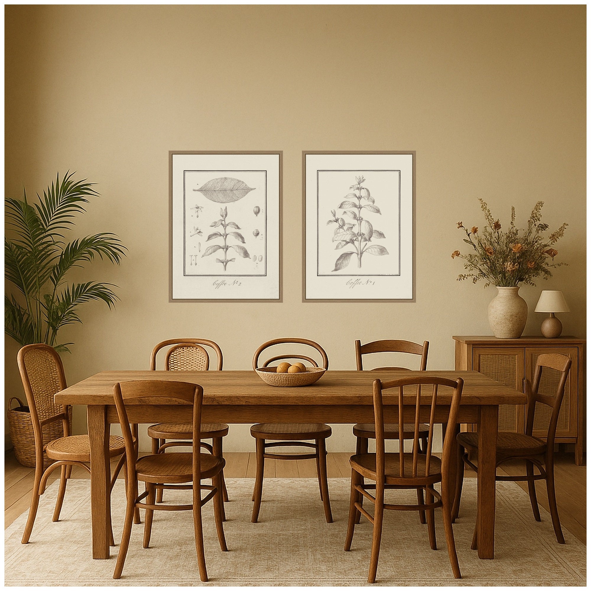 Art Set 2 Piece Set 18x24 Sylvie Dark Gold 5