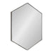 Hexagon Mirror Dark Silver 22x31 1