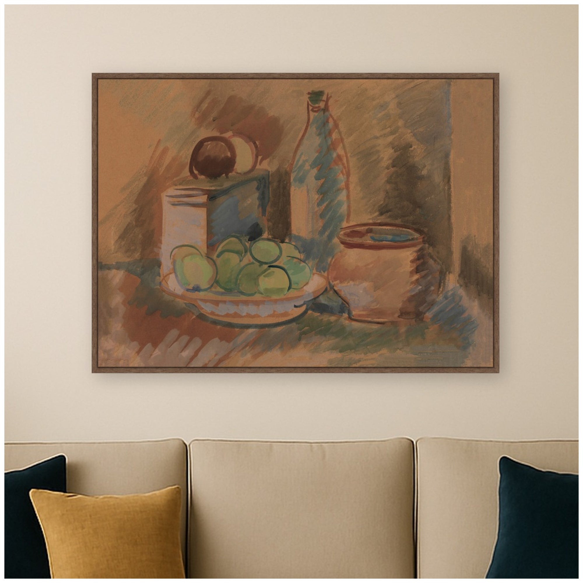 Framed Canvas 38x28 Sylvie Walnut 6