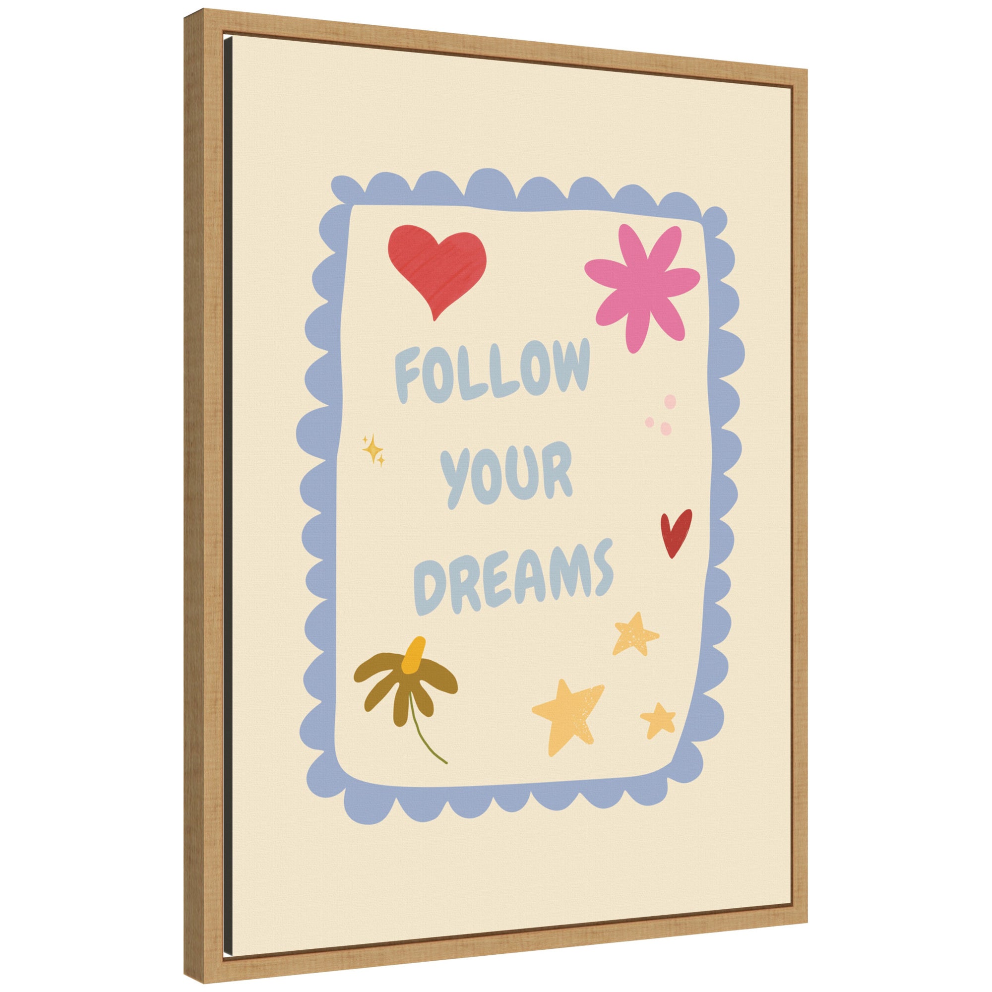 Follow Your Dreams by Laura Moss Framed Canvas Wall Art Print