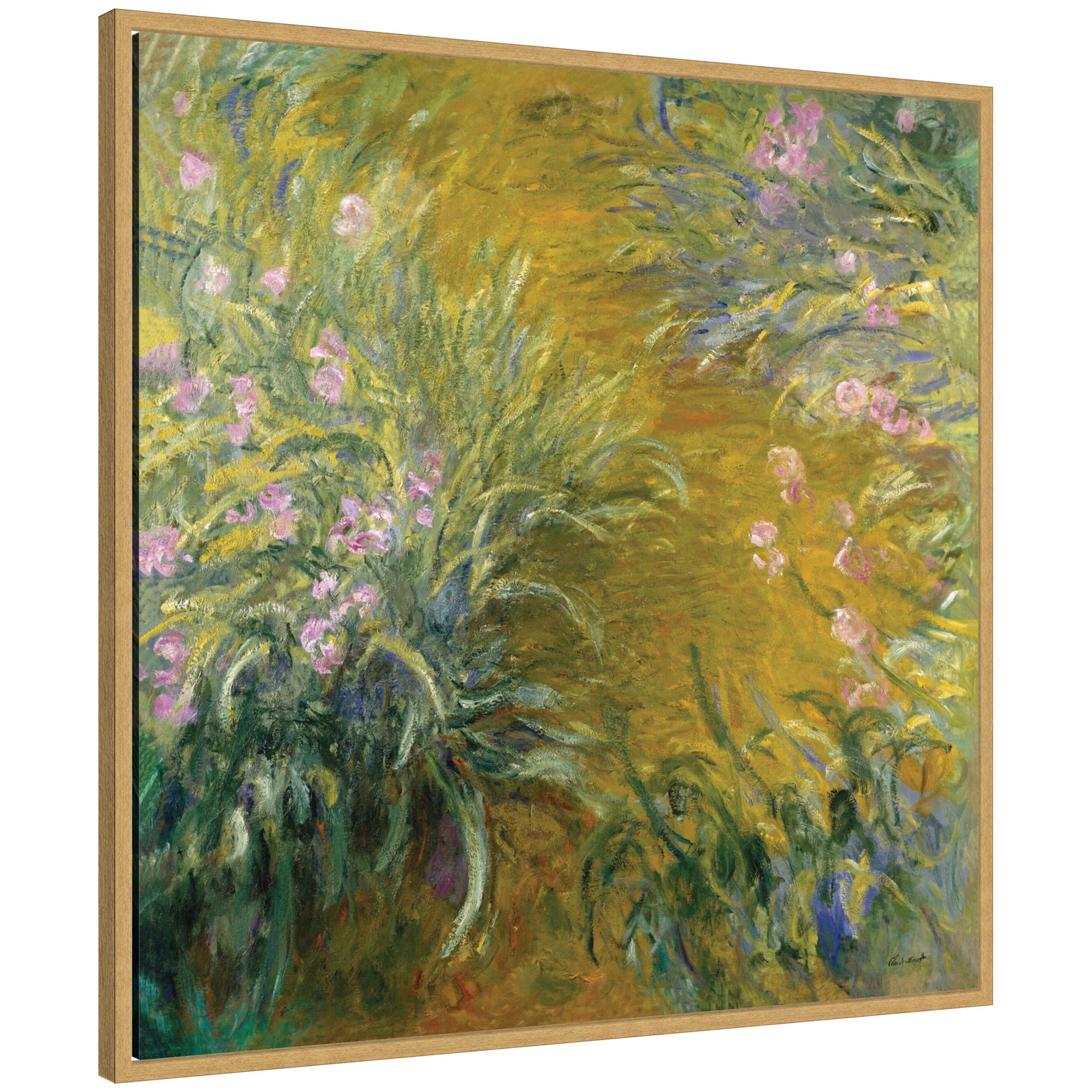 Framed Canvas 30x30 Sylvie Bright Gold 1