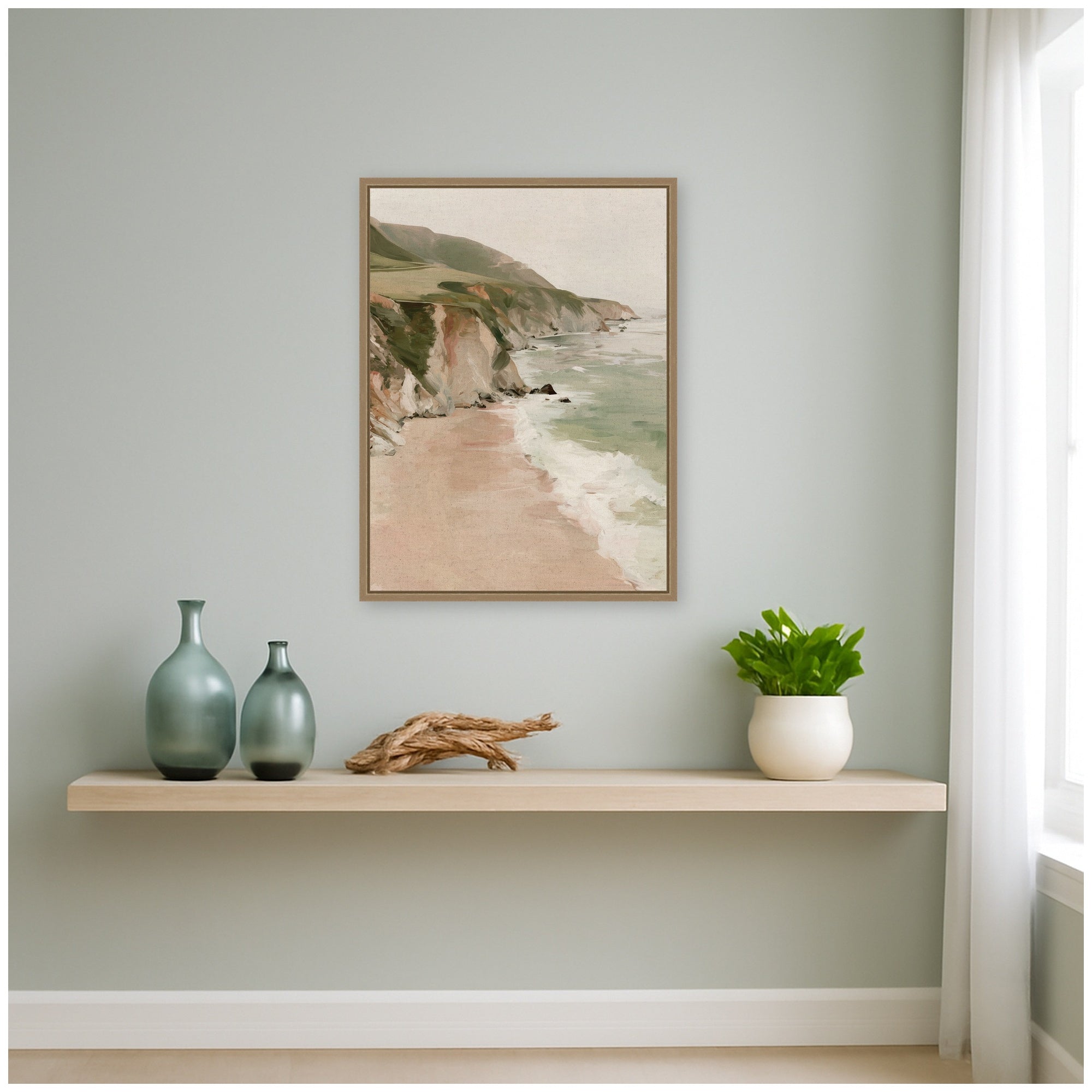 Framed Canvas Sylvie Dark Gold 18x24 5