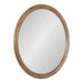 Round Mirror Rustic Brown 32x32 1