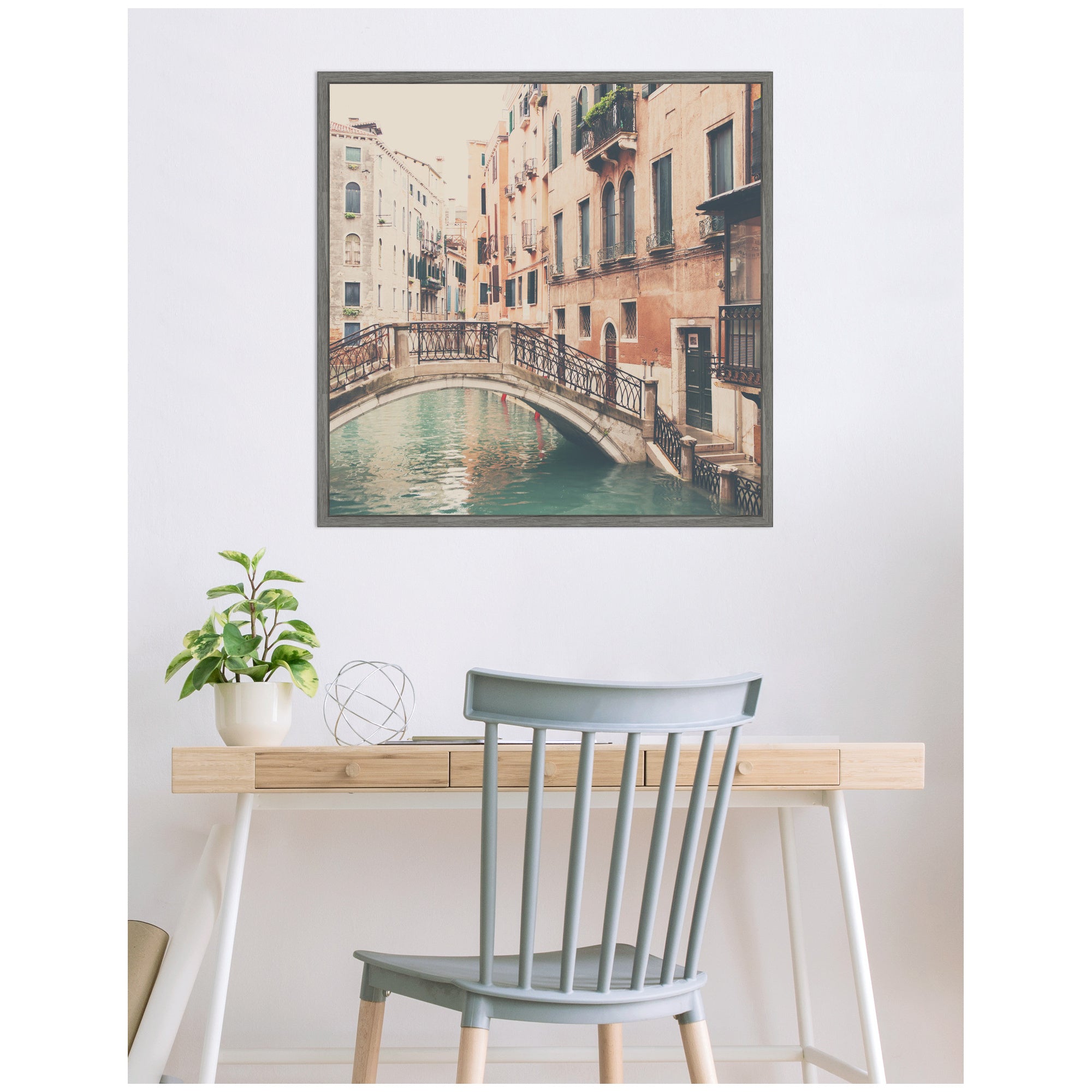 Framed Canvas Sylvie Graywash 30x30 7