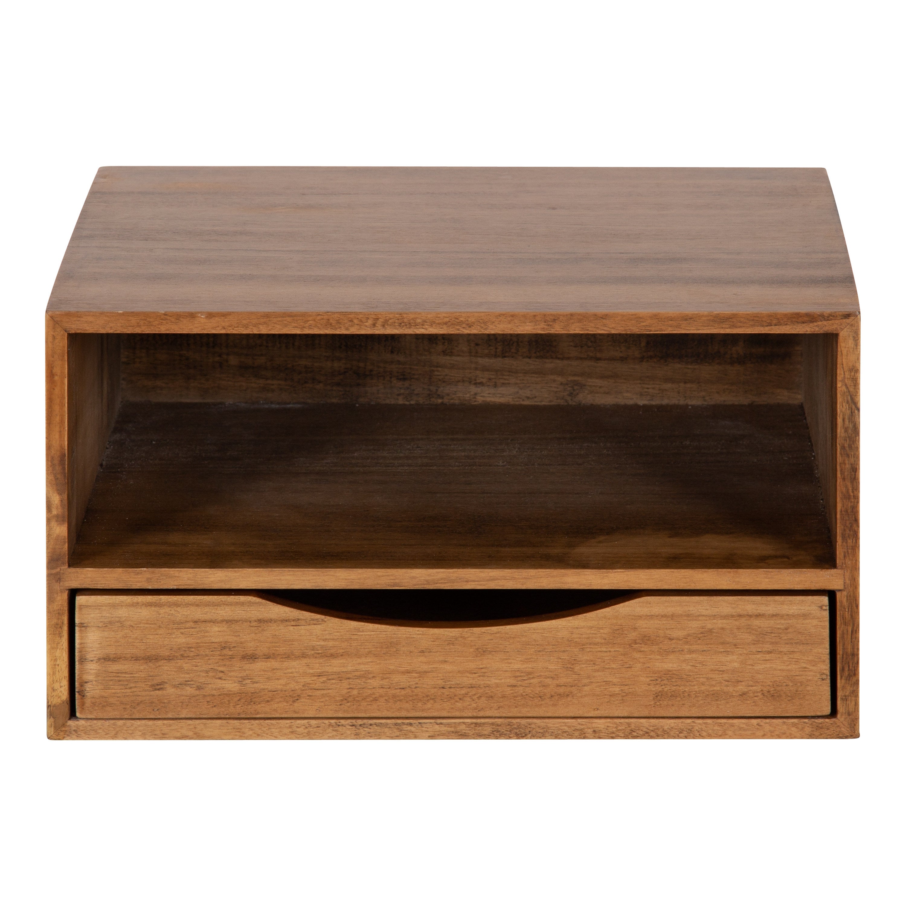 Floating Side Table Rustic Brown 12.5x10x7 3