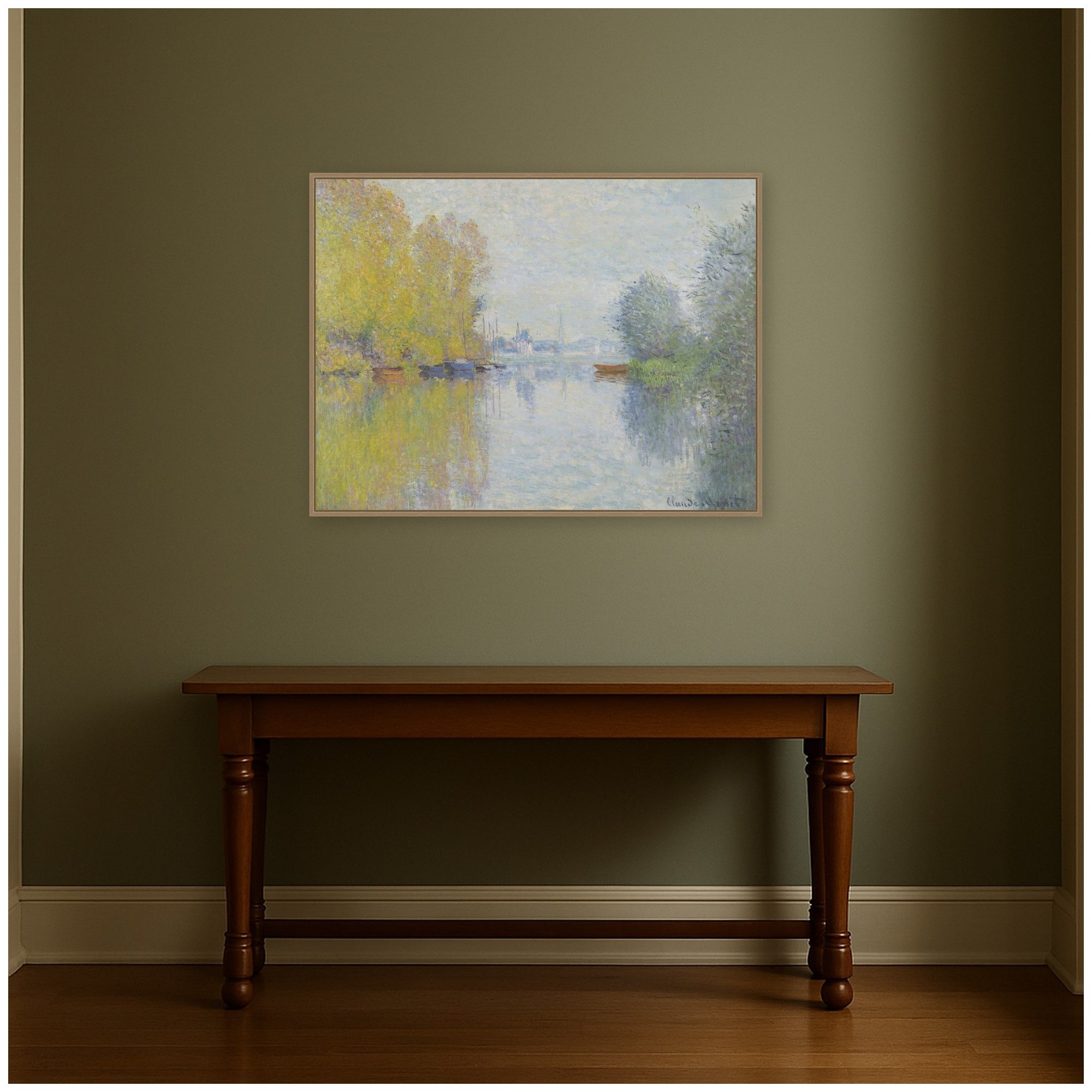 Framed Canvas 42x32 Sylvie Dark Gold 7