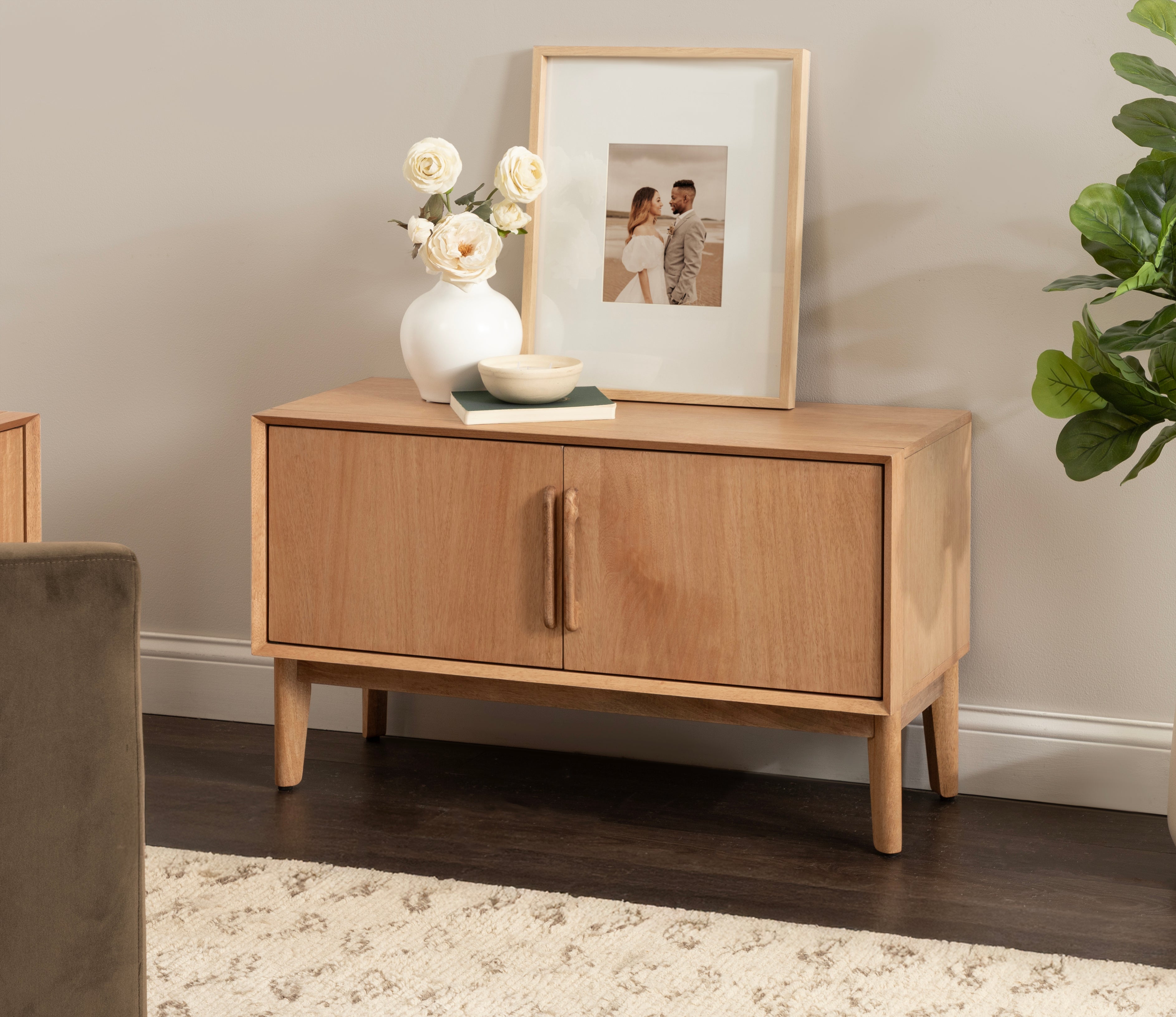 TV Stand 38x15x22 Natural 8