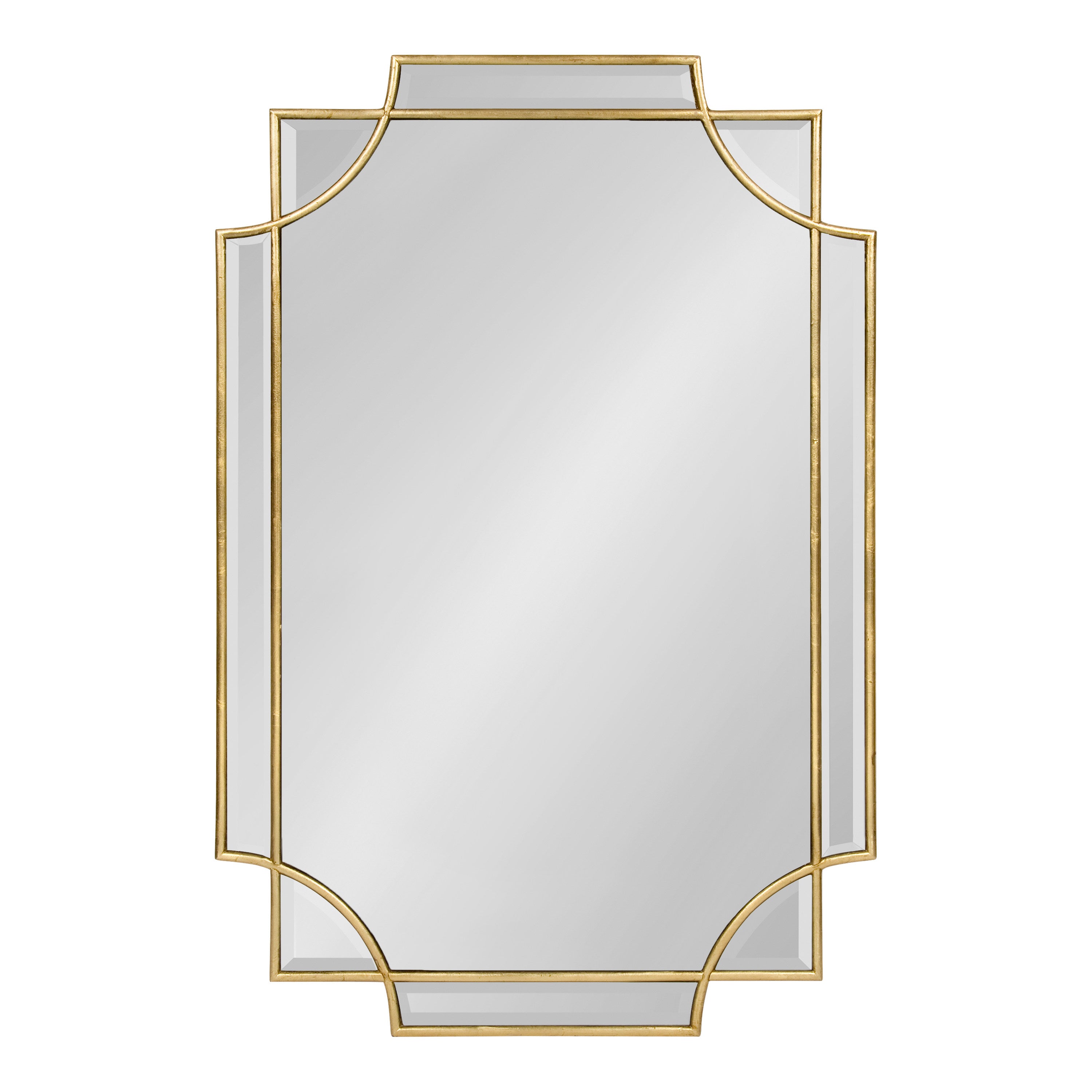 Scallop Mirror 24x36 Gold 5