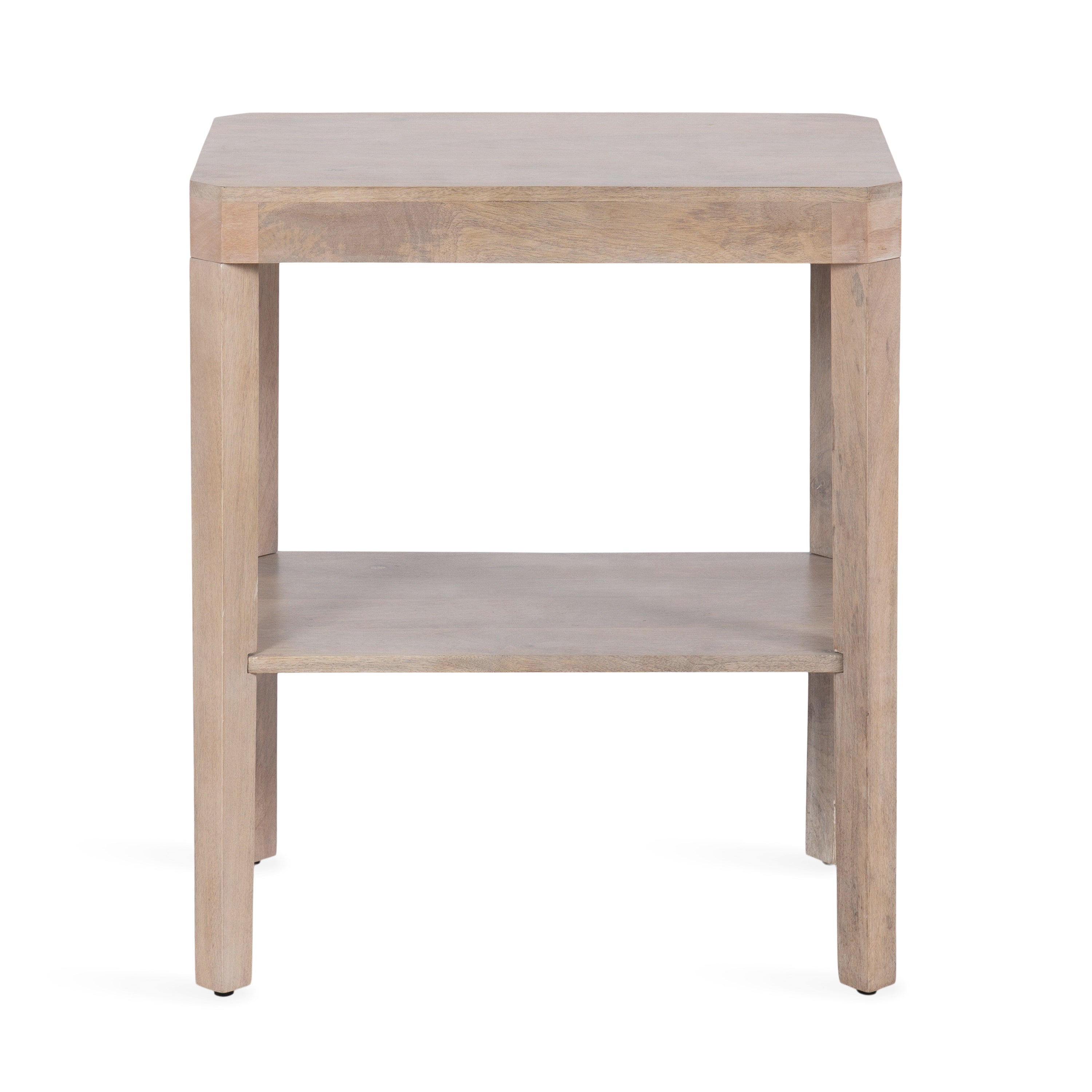 Side Table Natural Beige 22x14x26 5