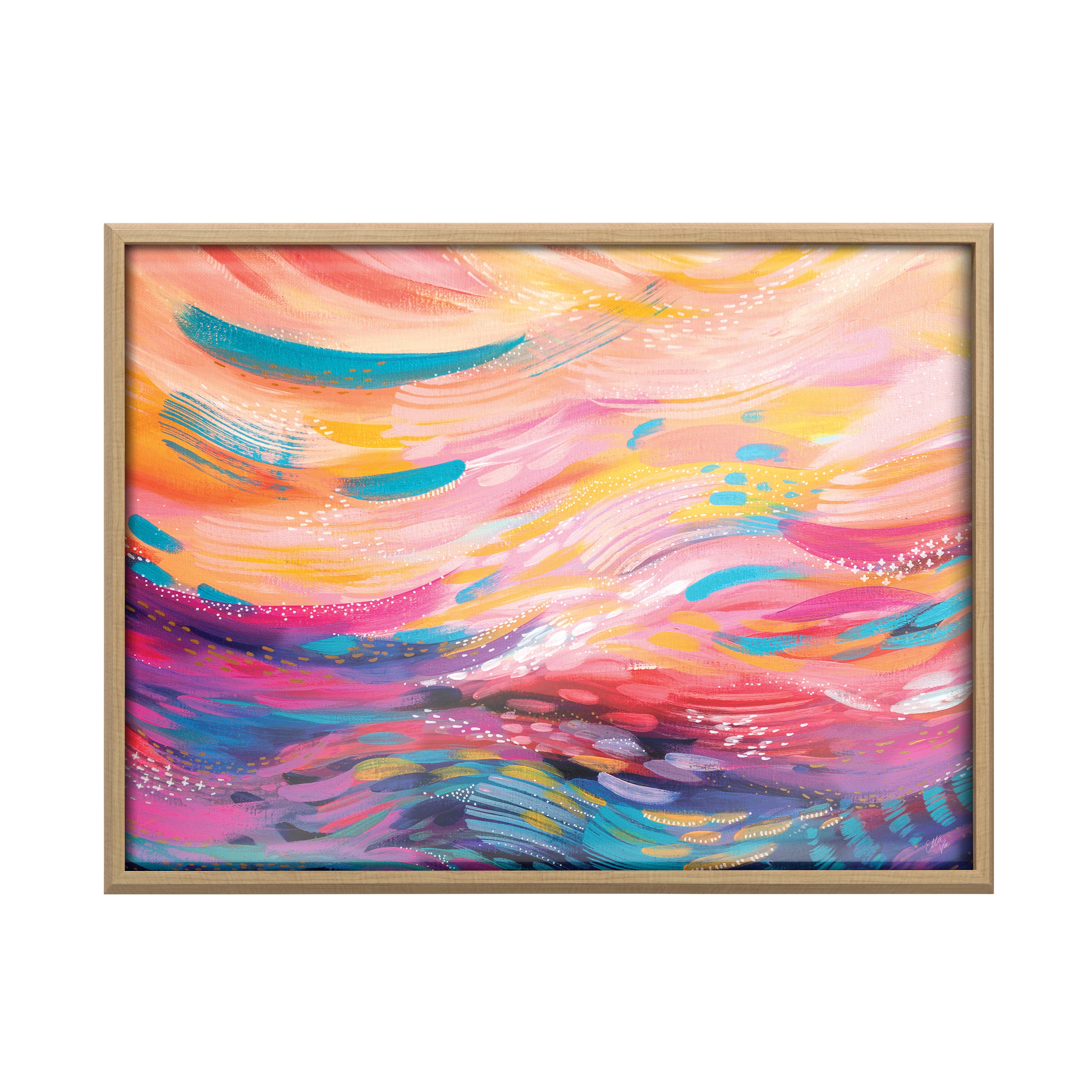 Blake BrushStrokes 90 Framed Printed Art by Jessi Raulet of Ettavee