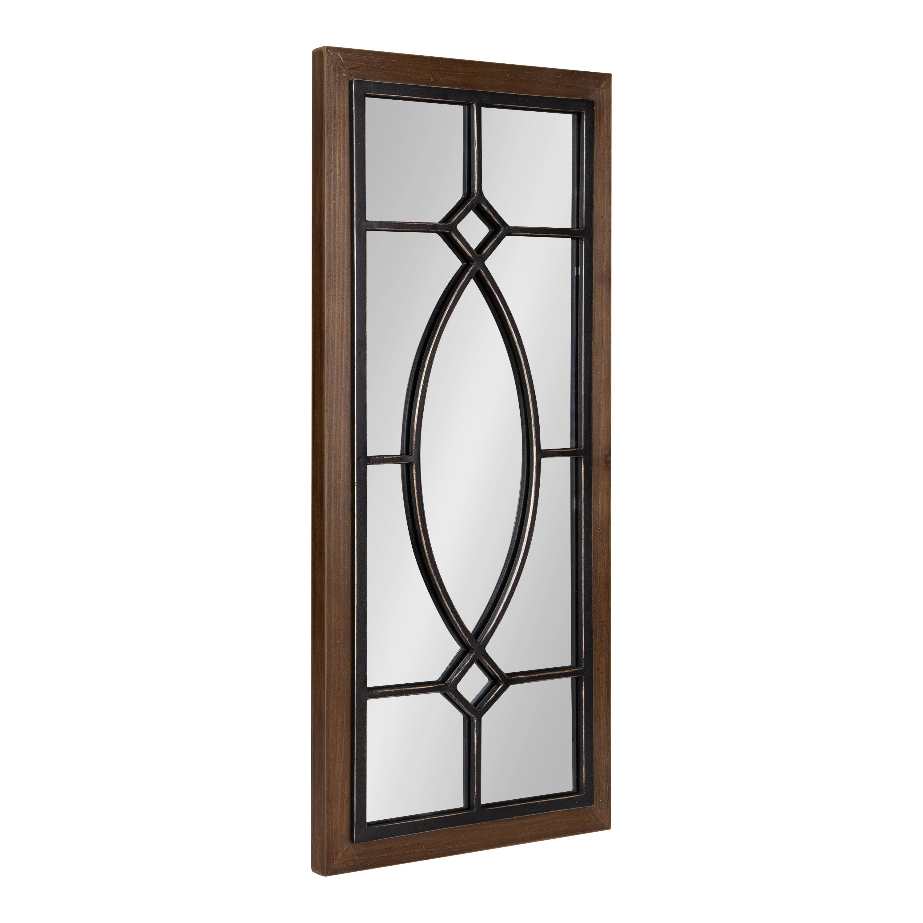 Decorative Mirror Walnut Brown 13x30 1