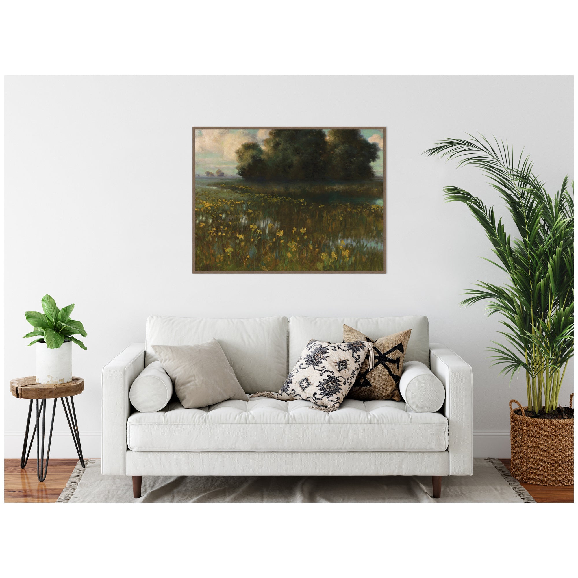 Framed Canvas 42 x 32 Sylvie Walnut 5