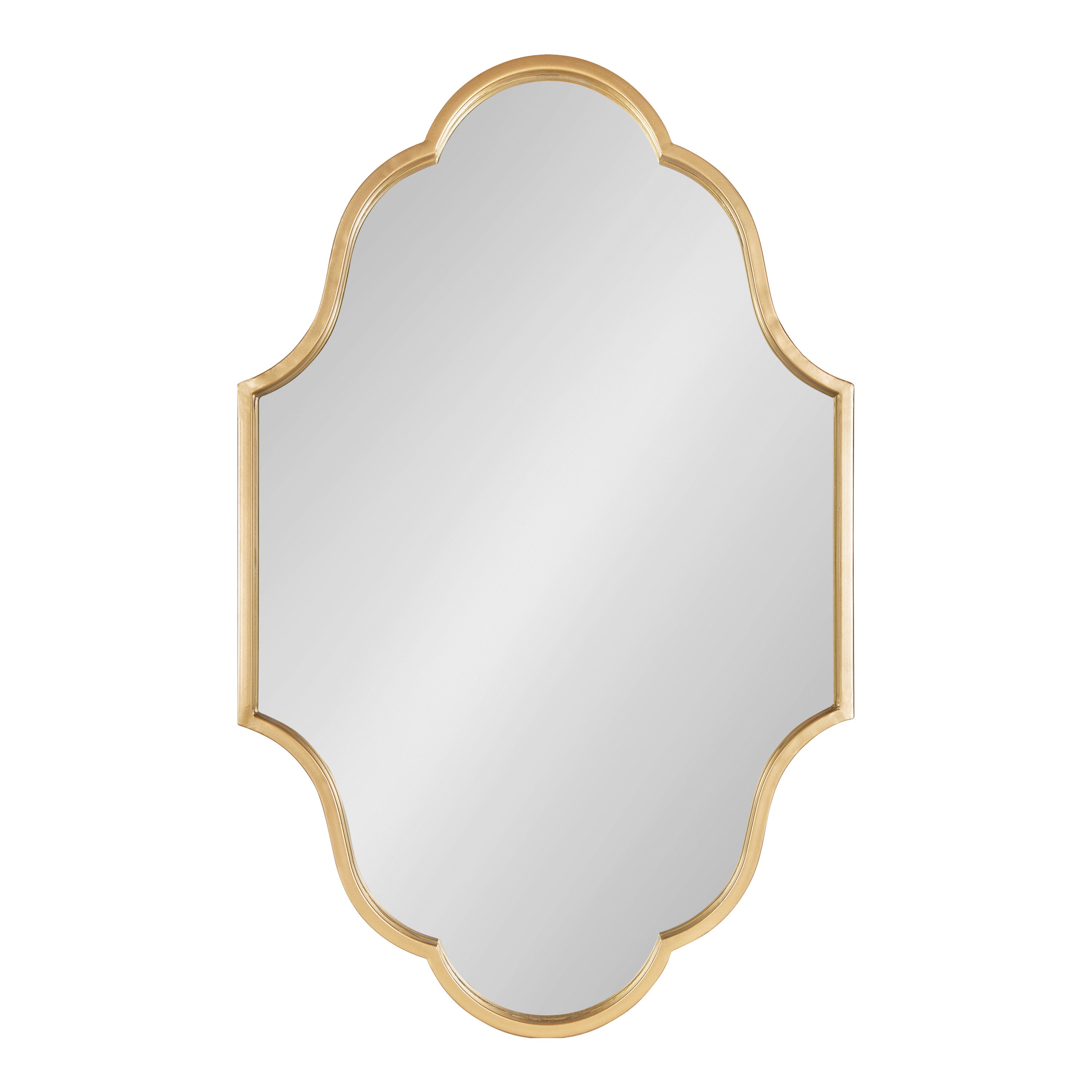 Scallop Mirror Gold 23x37 2