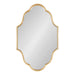 Scallop Mirror Gold 23x37 2