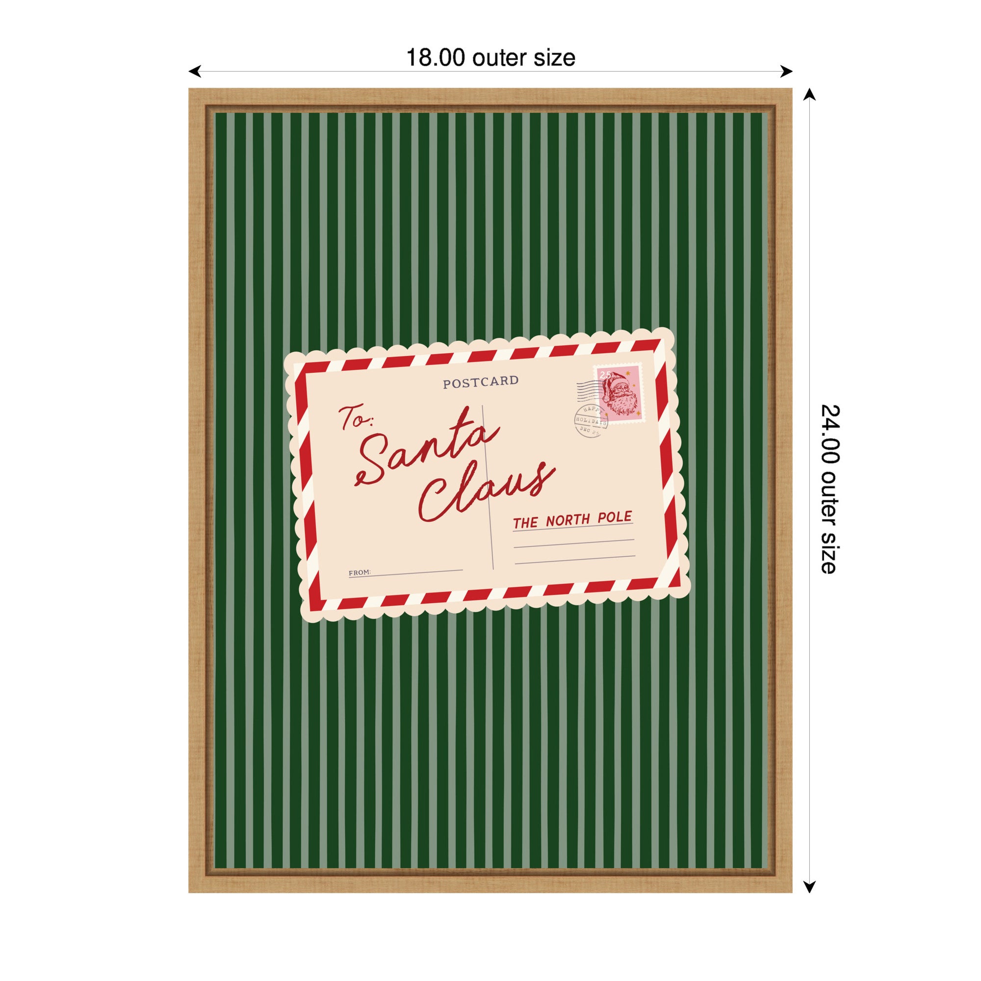 Framed Canvas Sylvie Natural 18x24 2
