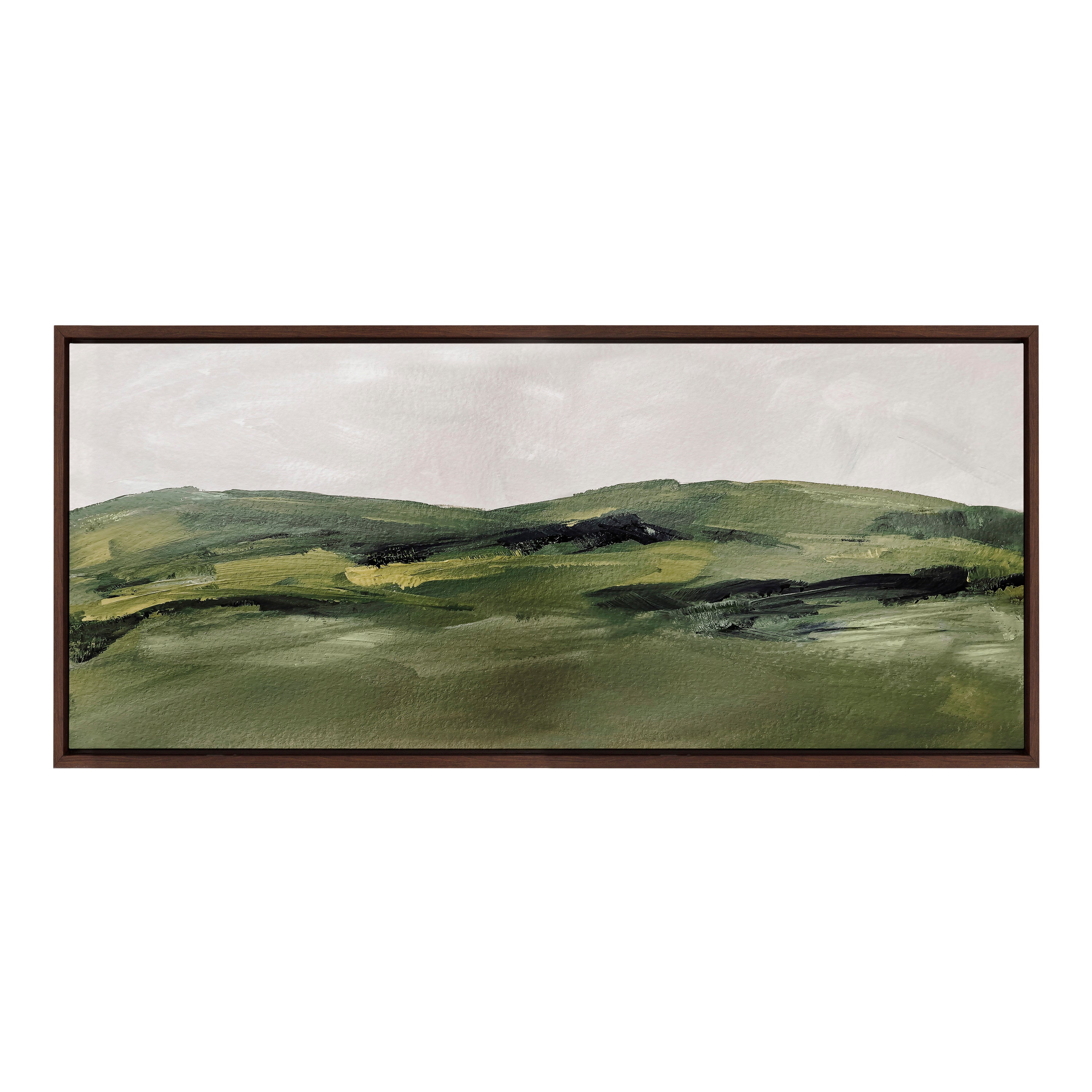 Framed Canvas 18x40 Sylvie Walnut 2