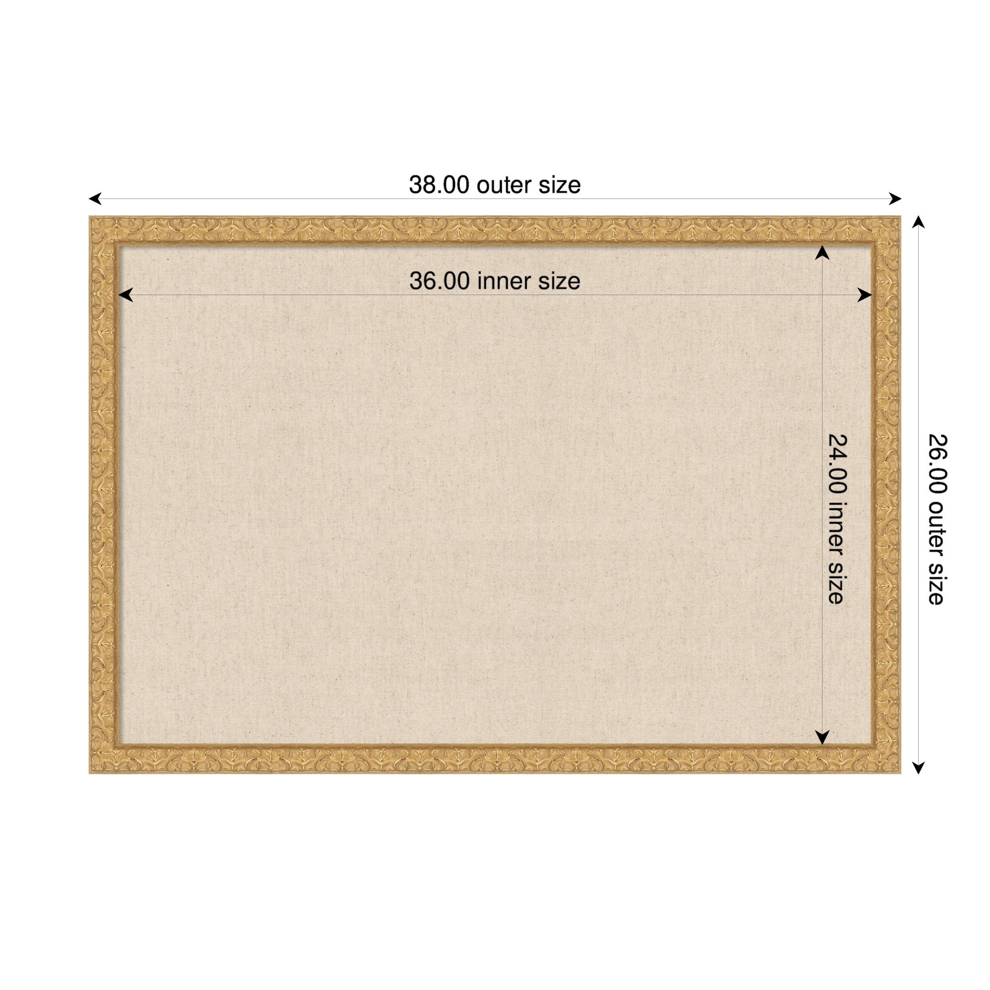 Pinboard 38x26 Lila Gold 2