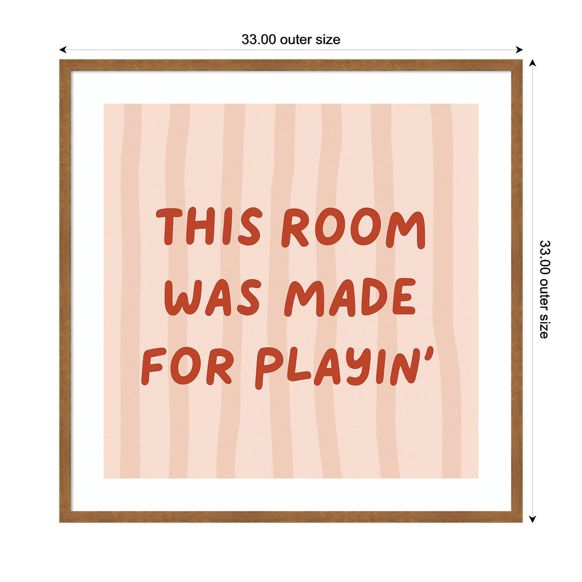 This Room Was Made For Playing Square by Laura Moss Framed Wall Art Print