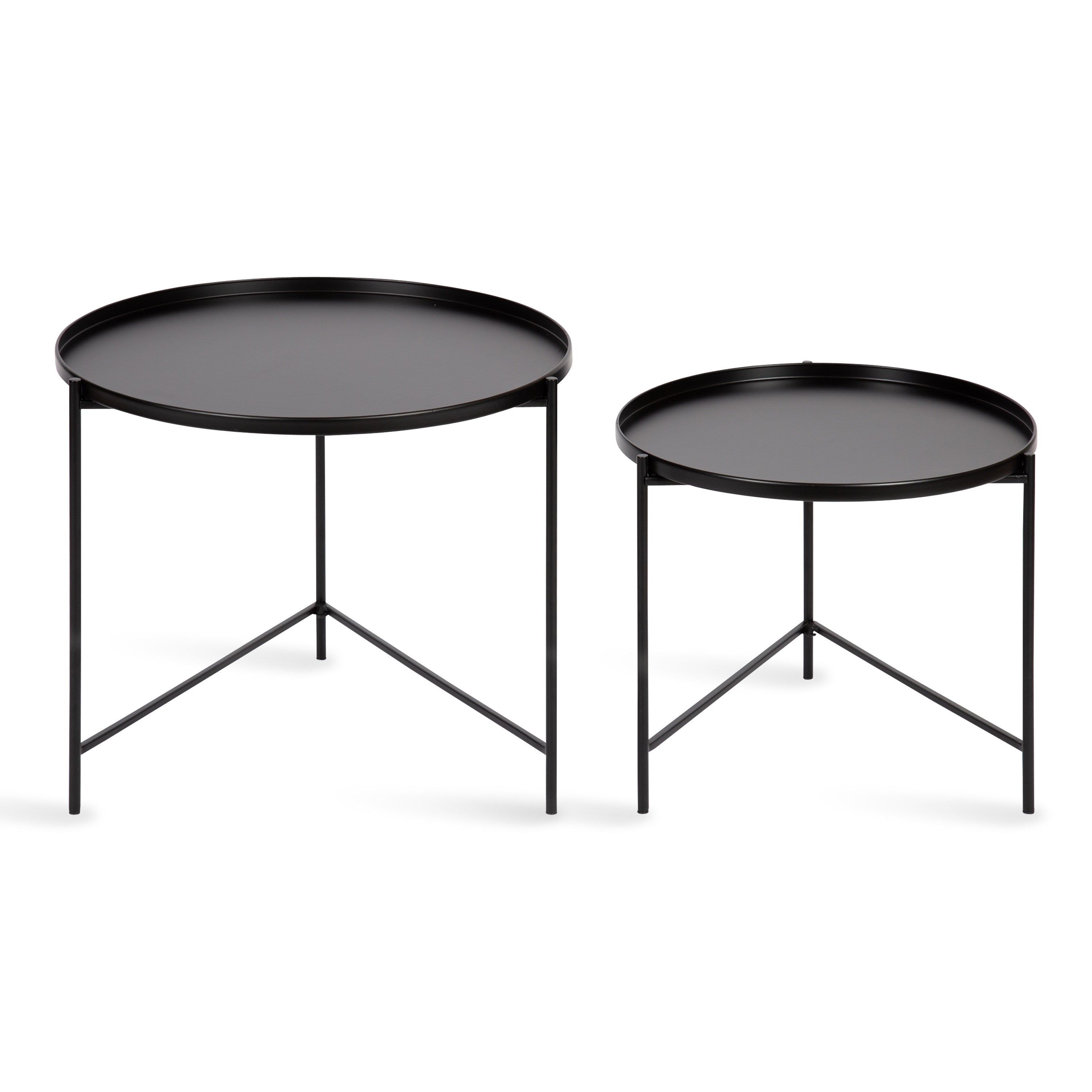 Nesting Table Black 2 Piece 3
