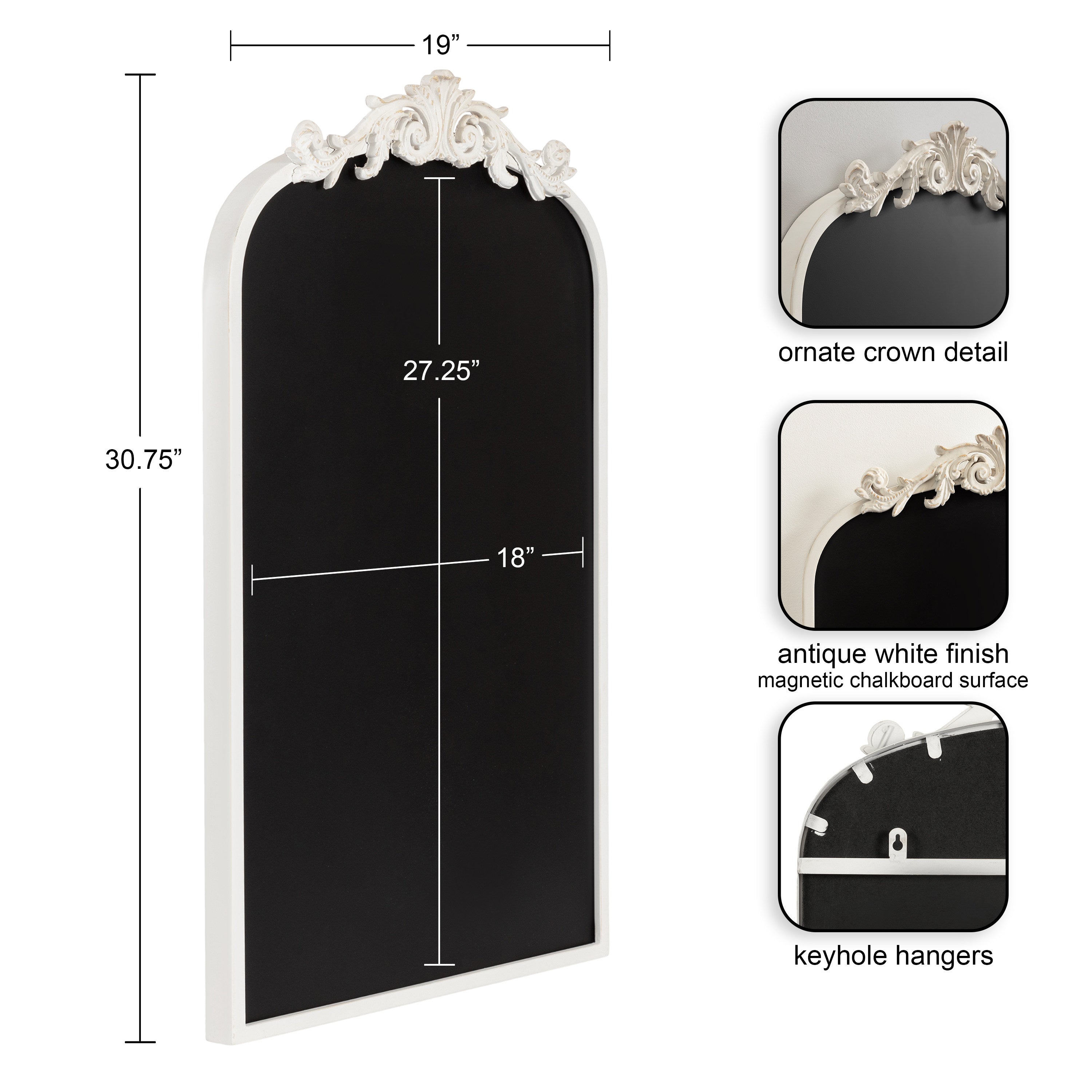Chalkboard White 19x31 2
