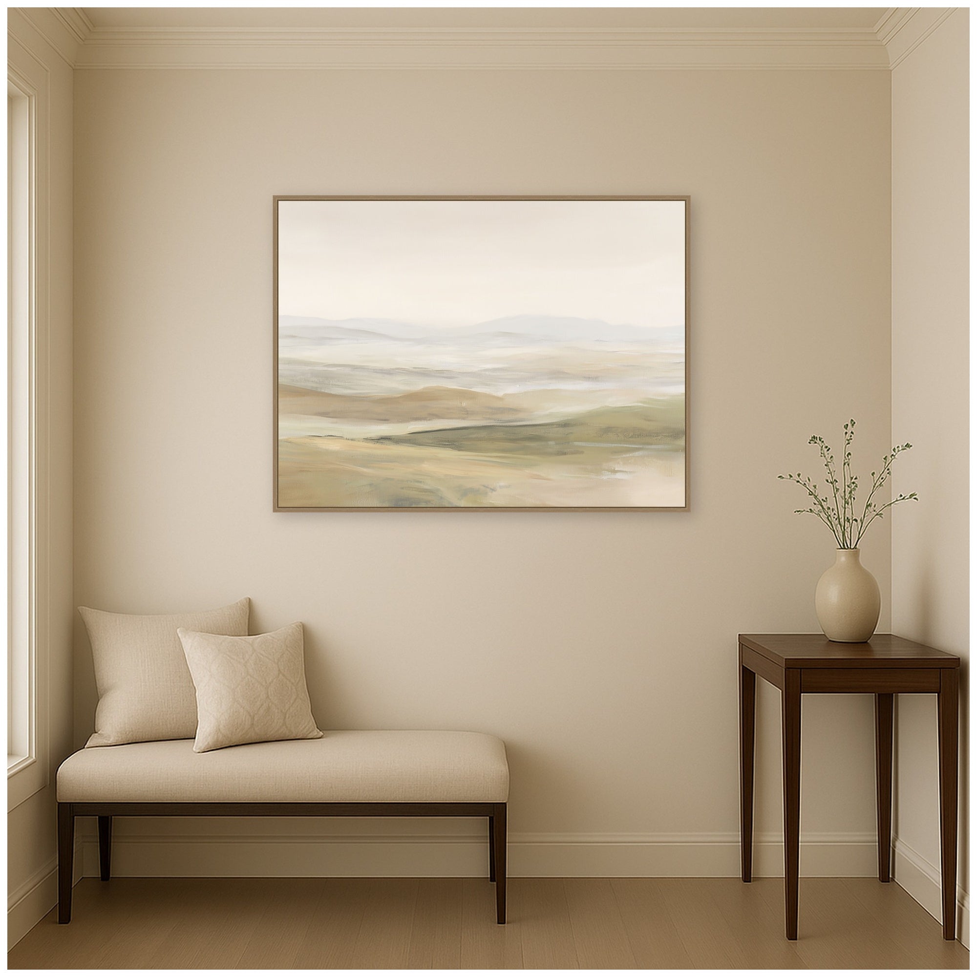Framed Canvas 42x32 Sylvie Dark Gold 6