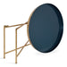 Coffee Table Navy Blue Gold 28.25x28.25x19 4