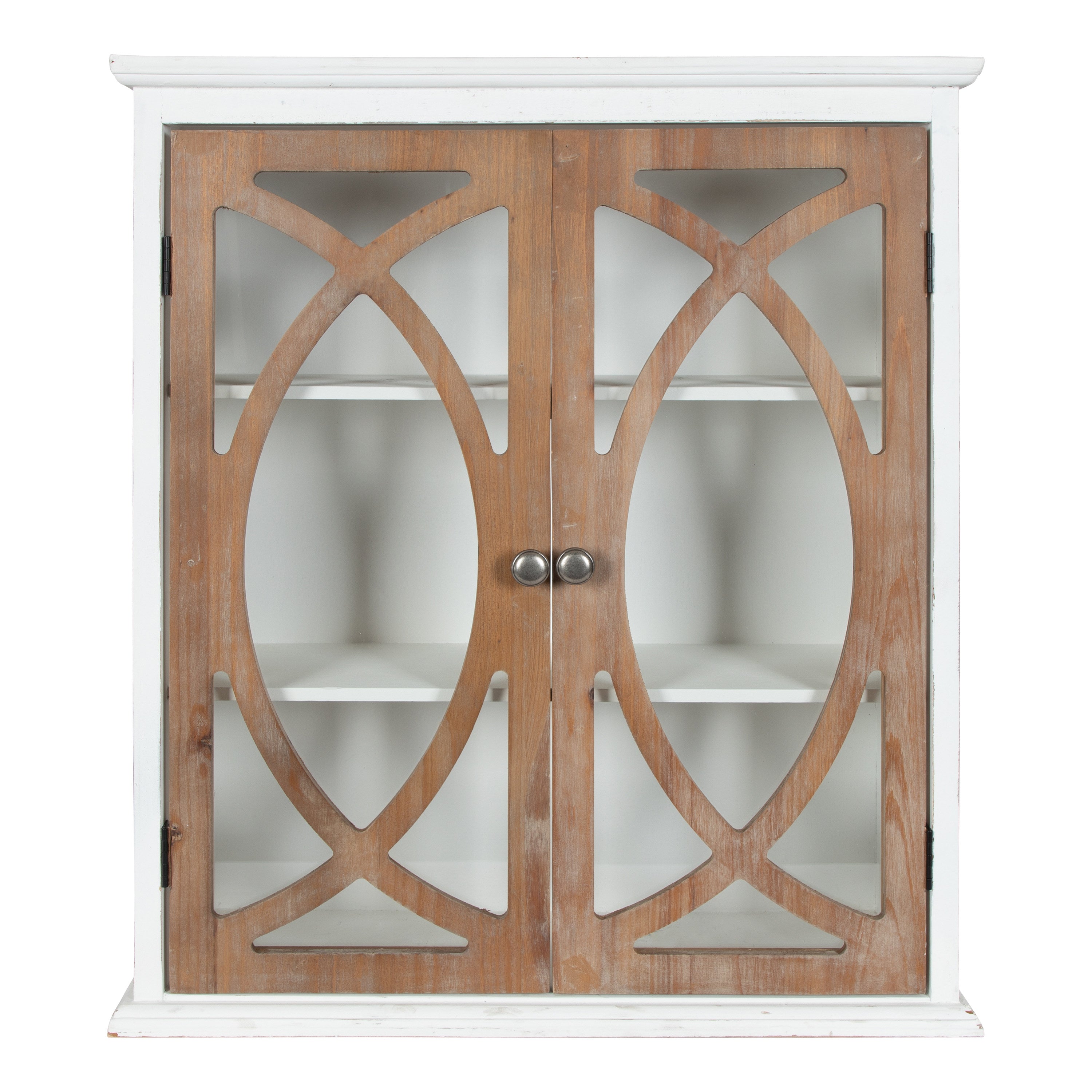 Cabinet 24x8x28 White Brown 3