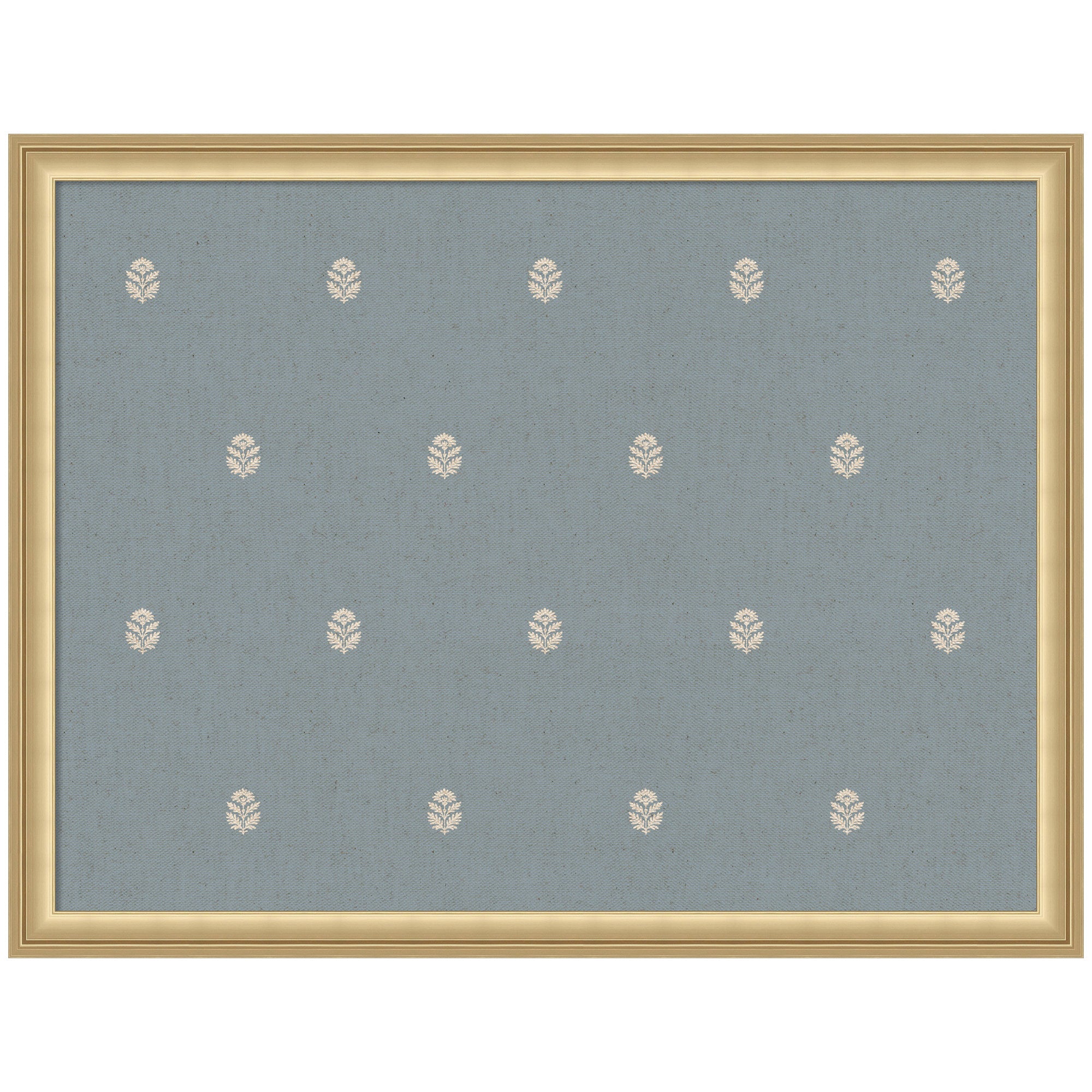 Pinboard Blue Botanical Block Print