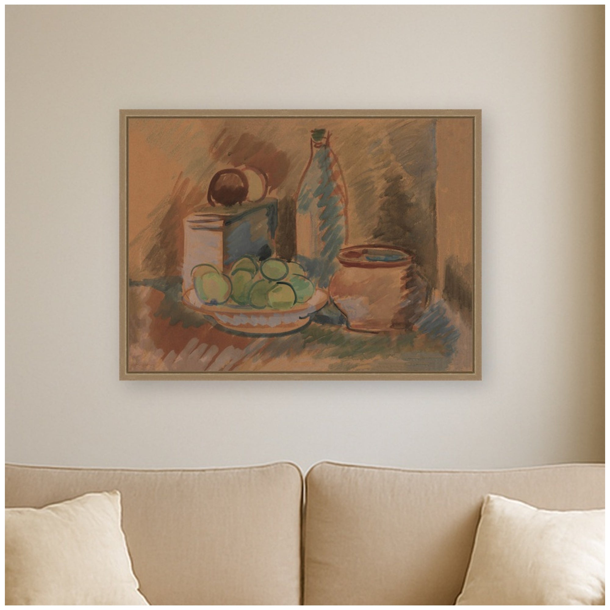 Framed Canvas 24x18 Sylvie Dark Gold 6