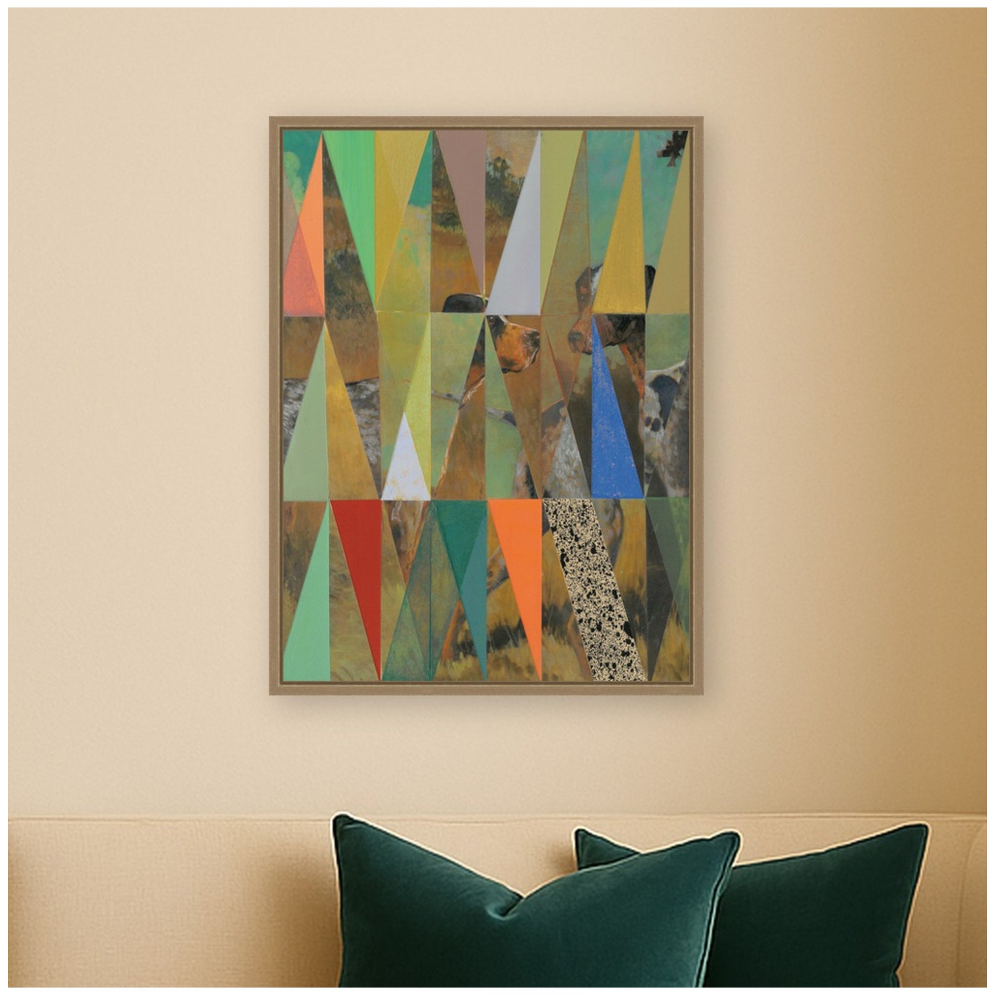Framed Canvas 18x24 Sylvie Dark Gold 5
