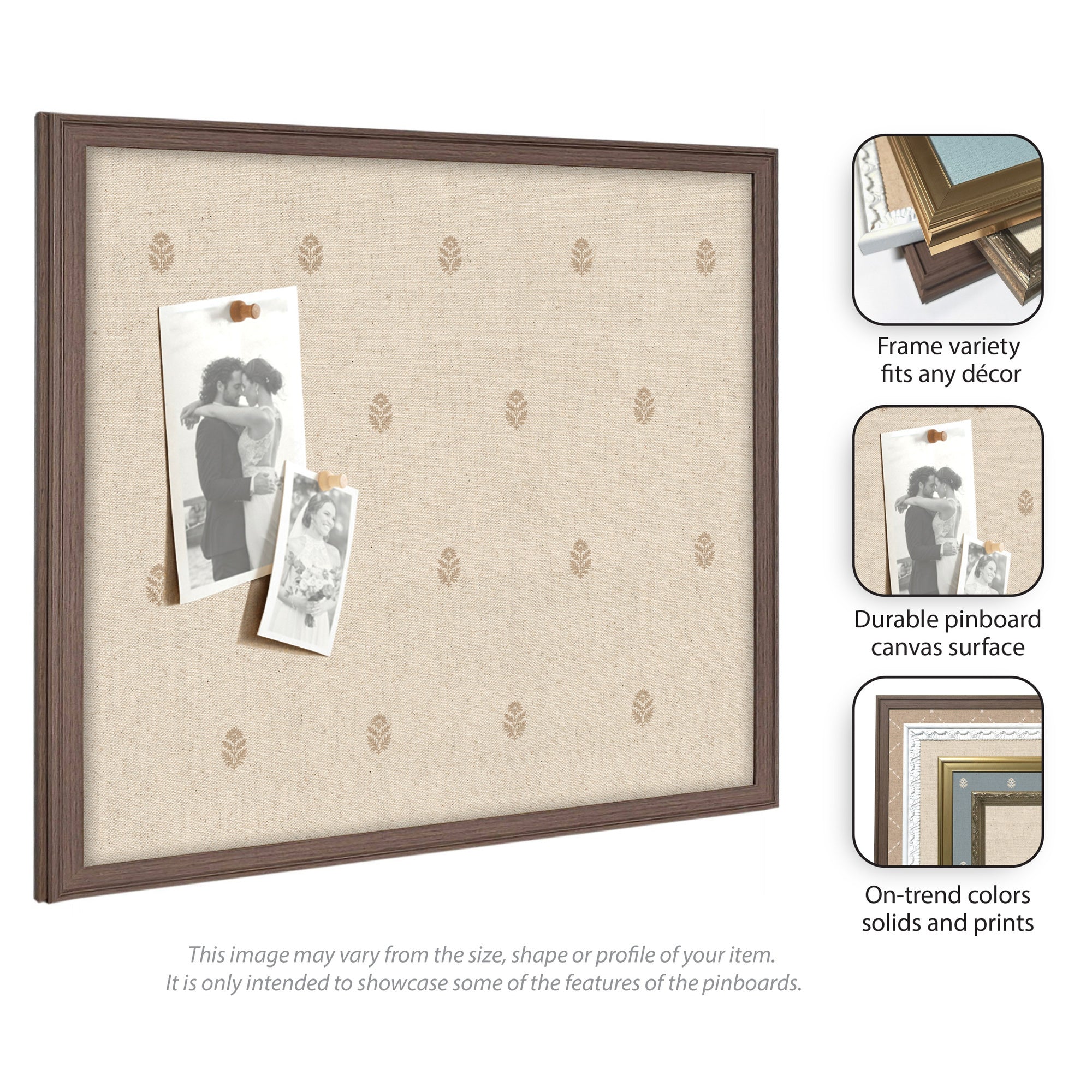 Pinboard 19x25 Edith Black 4