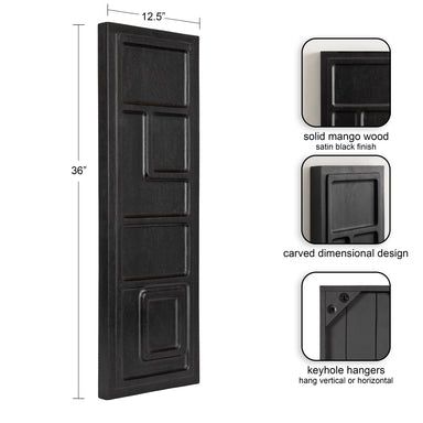 Plaque Black 13x36 2