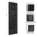 Plaque Black 13x36 2