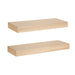 Floating Shelf 2 Piece 24 Inch Natural 1