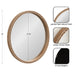 Round Mirror Natural 30x30 2