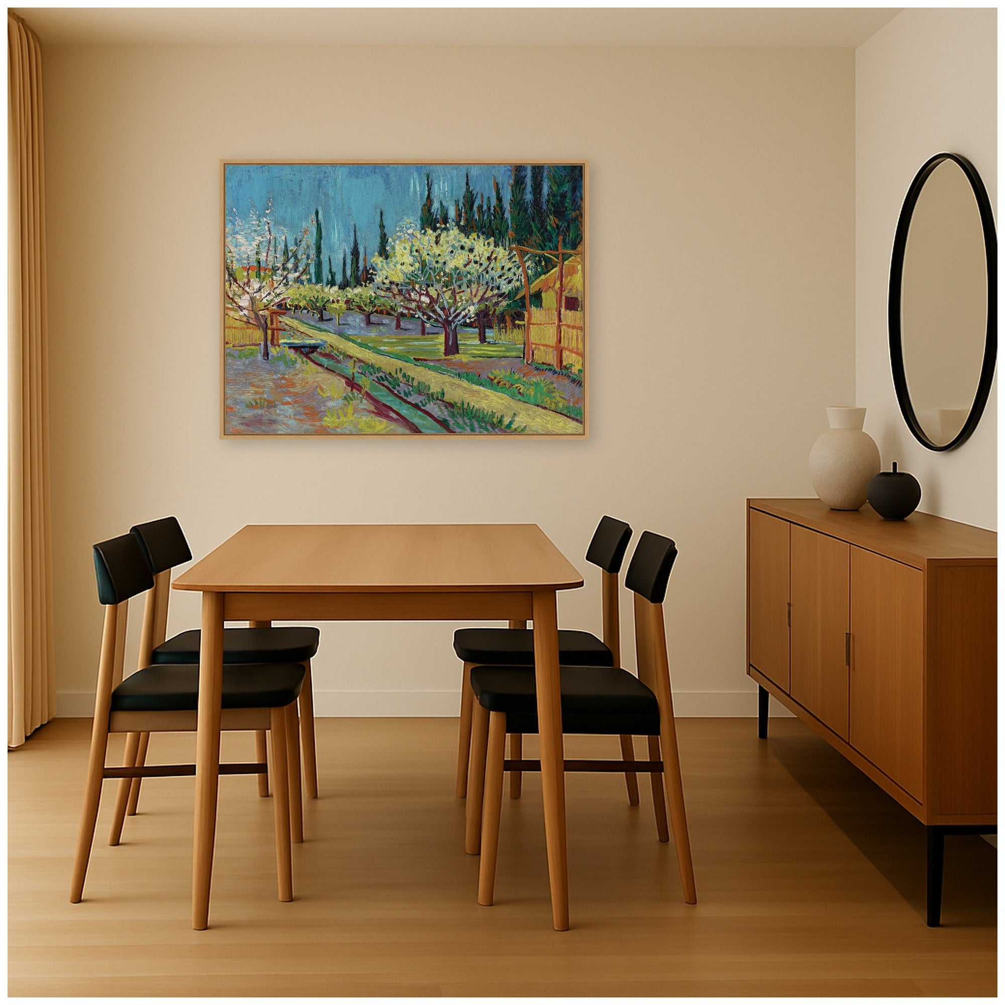 Framed Canvas 42x32 Sylvie Natural 7