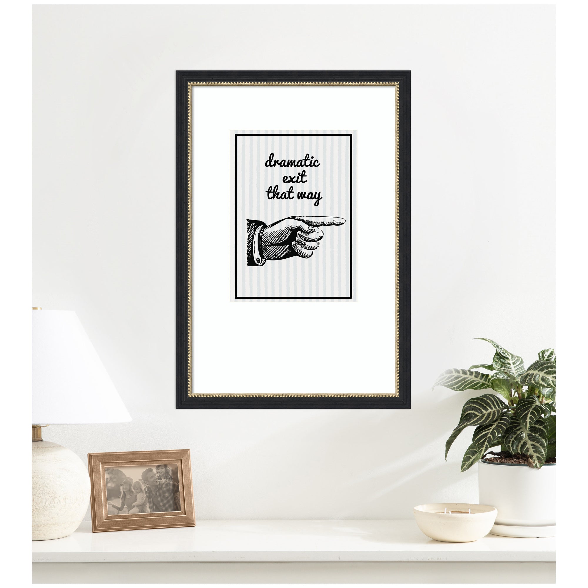 Dramatic Exit by Megan Ryan Framed Wall Art Print