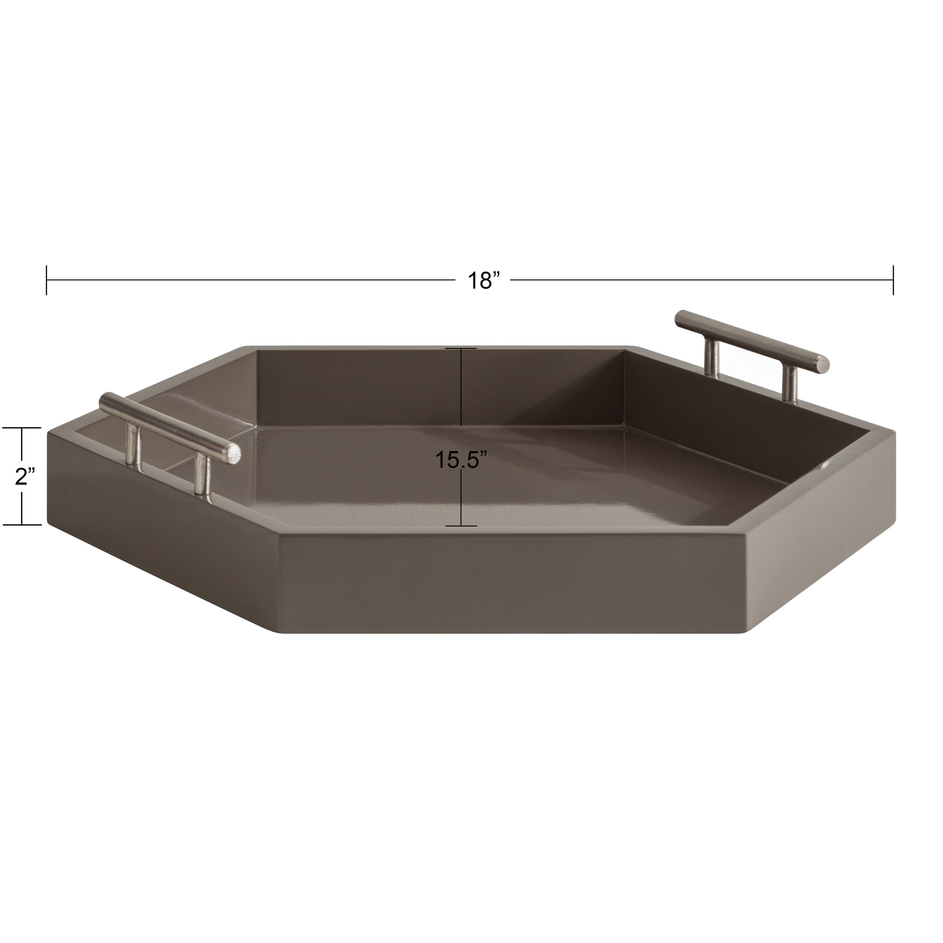 Single Tray Brown 18x18 2