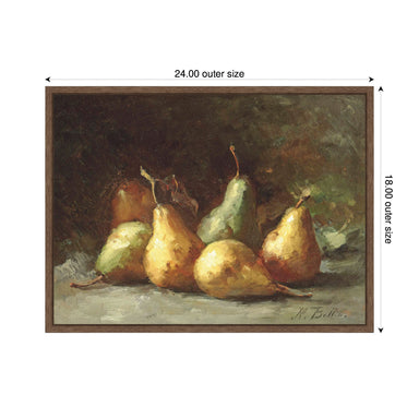 Framed Canvas 24x18 Sylvie Walnut 2