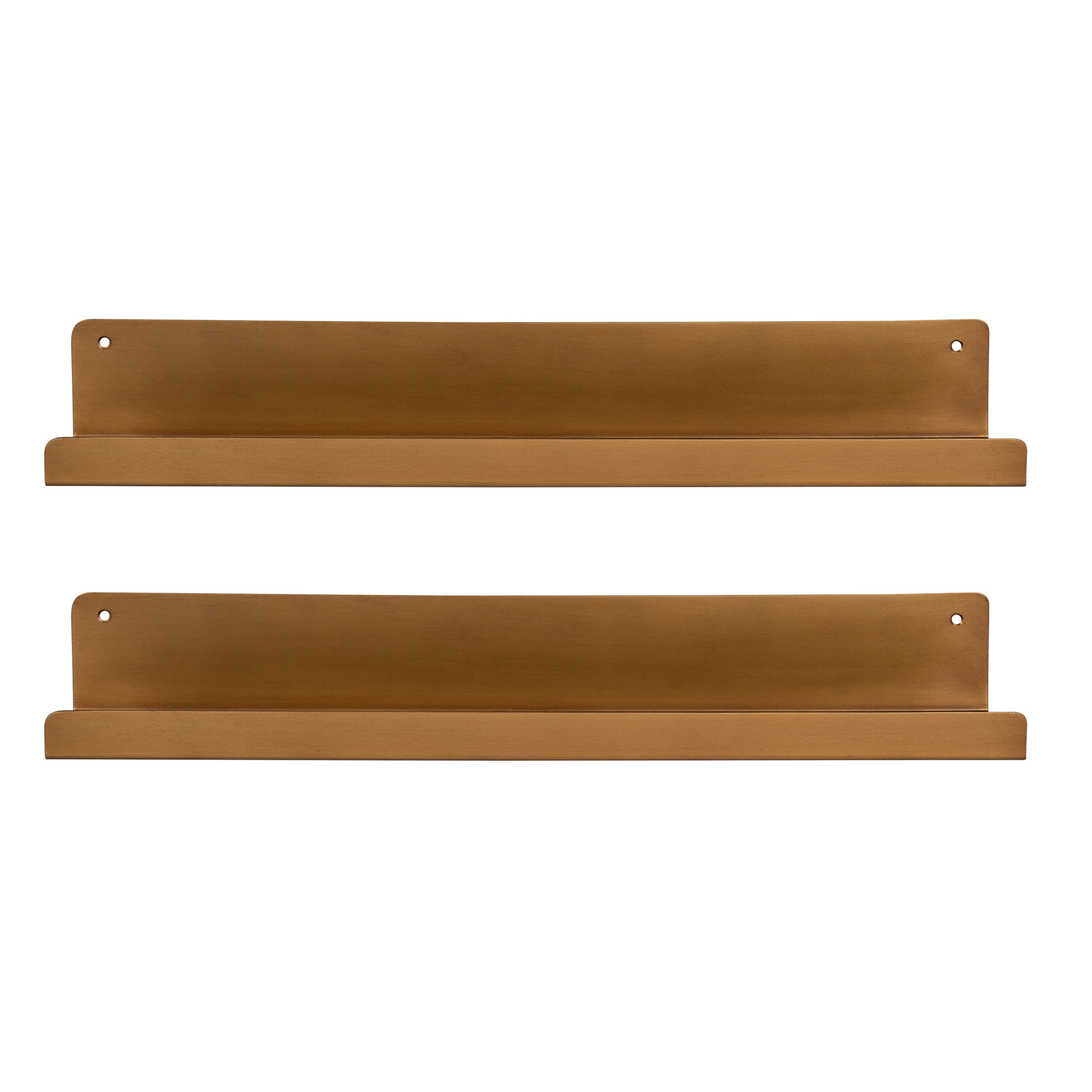 Floating Shelf 2 Piece - 24" Gold 3
