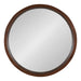Round Mirror Dark Brown 22" Diameter 2