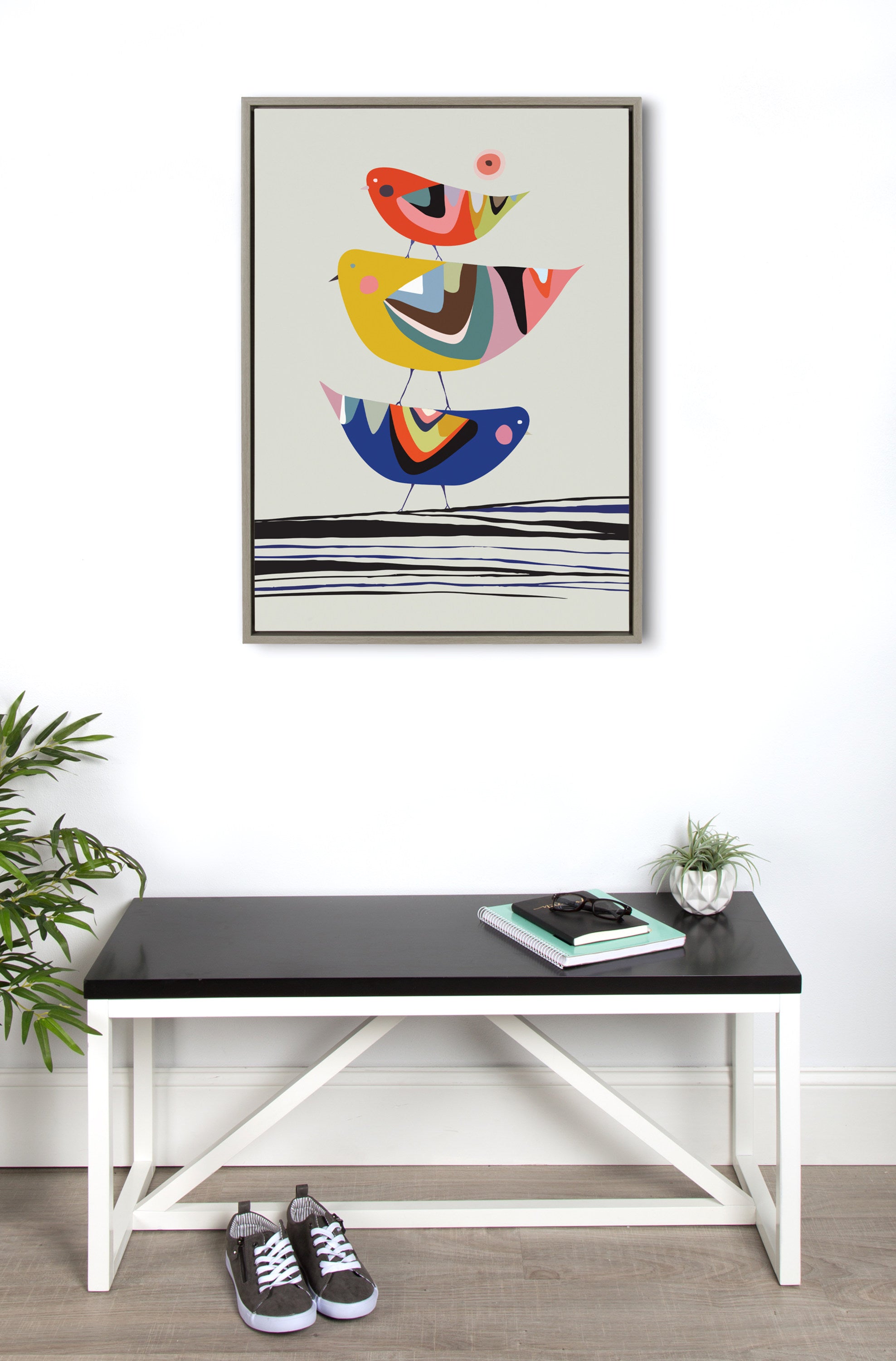 Framed Canvas Sylvie Graywash 23x33 7