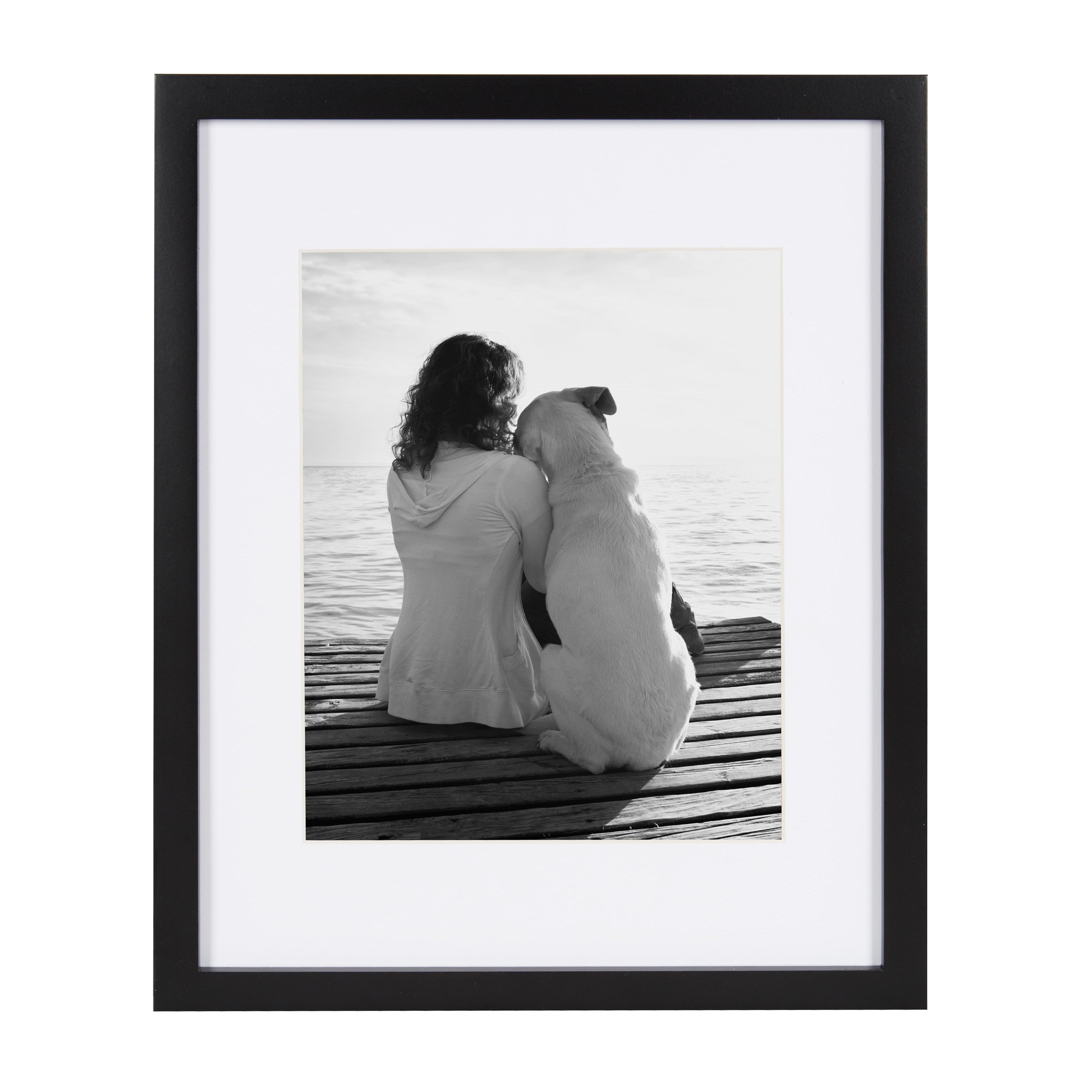 Wall Frame Black 11x14 matted to 8x10 2