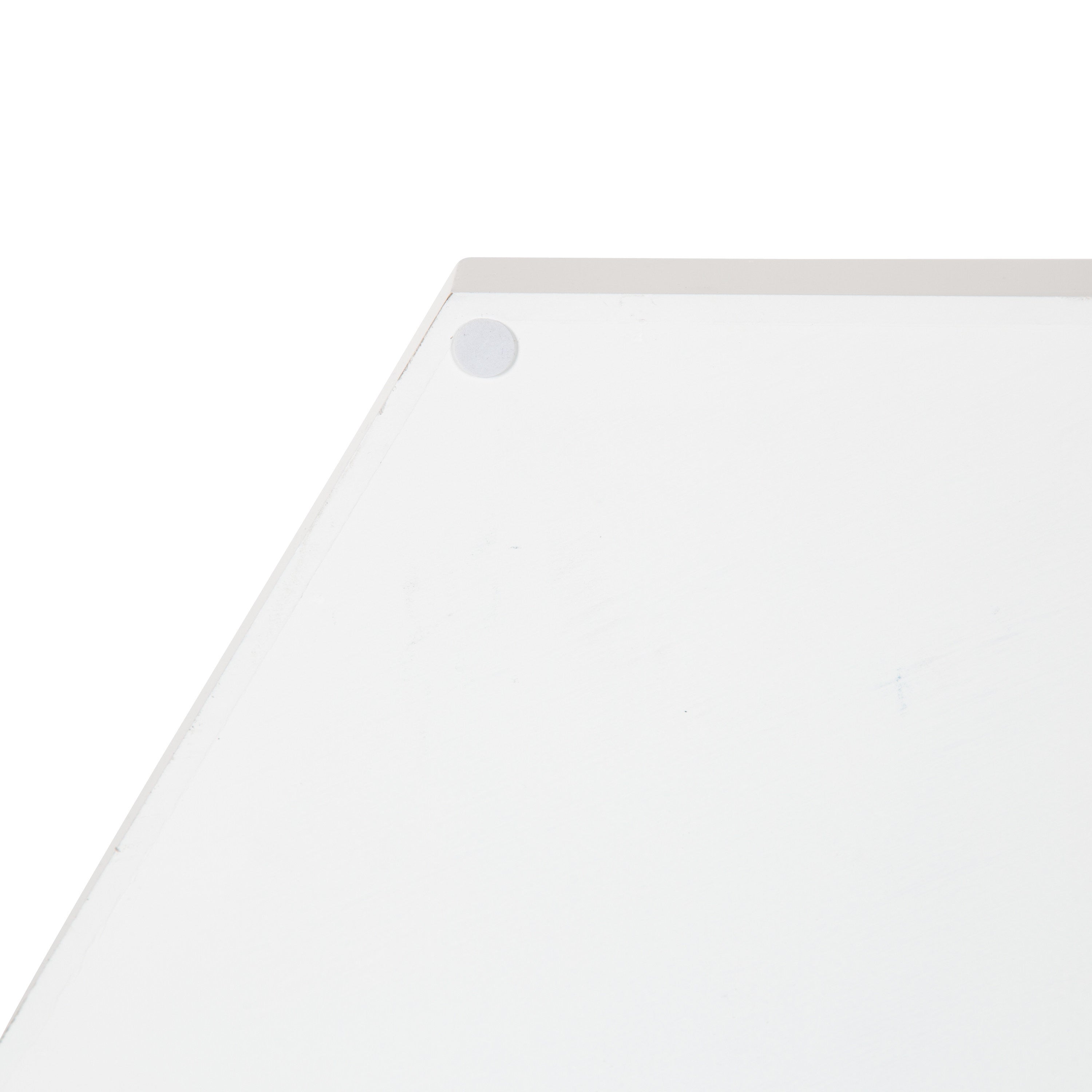 Single Tray White Mirror 18x18 4