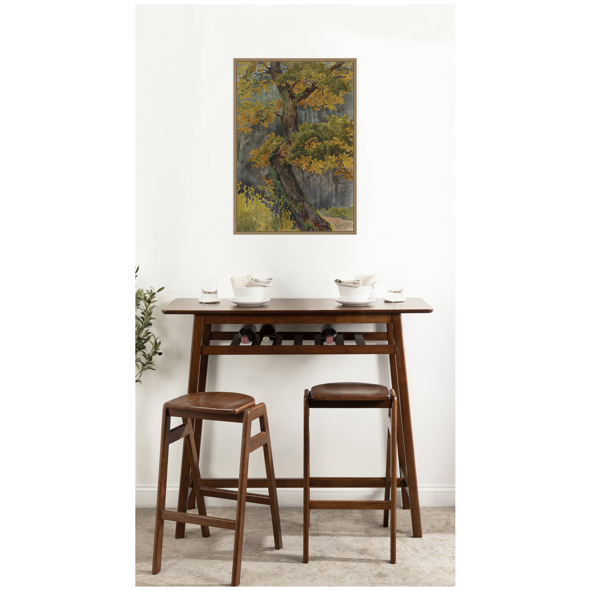 Framed Canvas 23 x 33 Sylvie Dark Gold 7